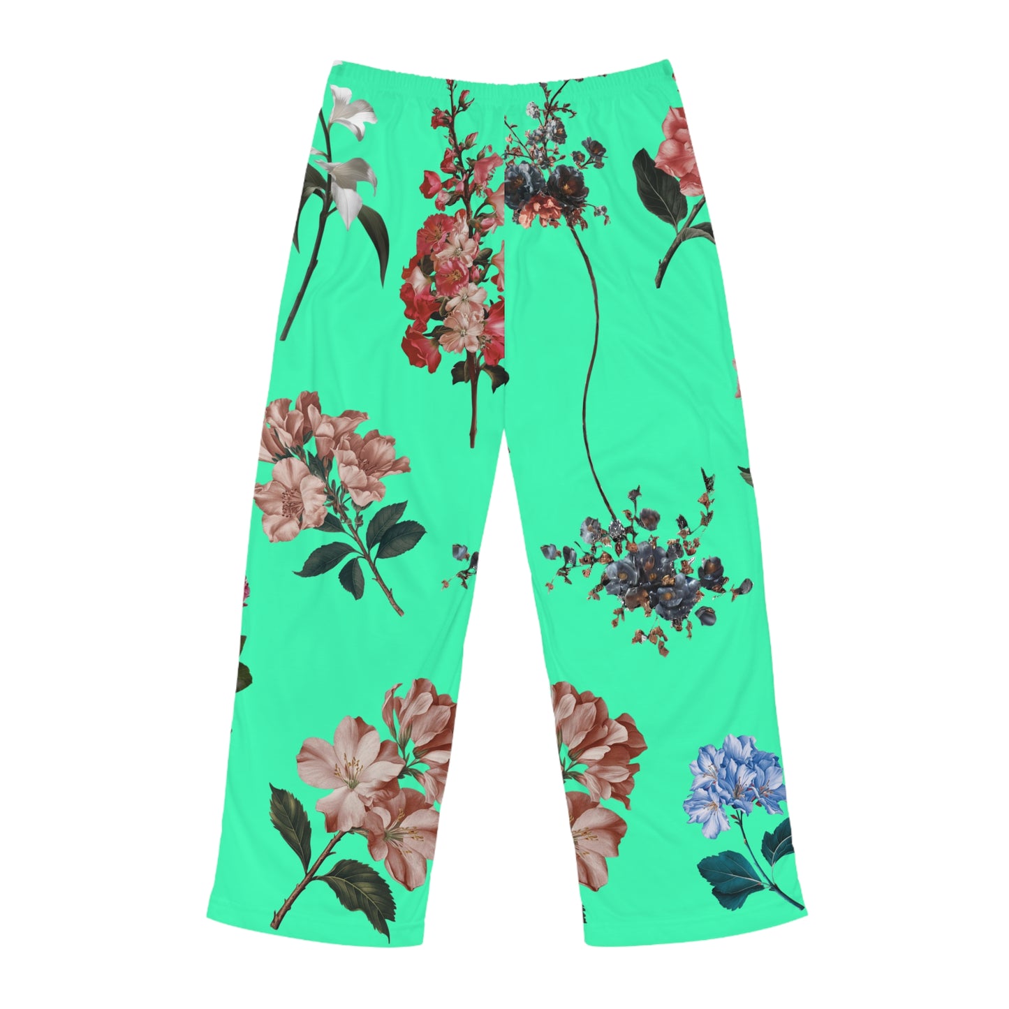 Botanicals on Turquoise - men's Lounge Pants