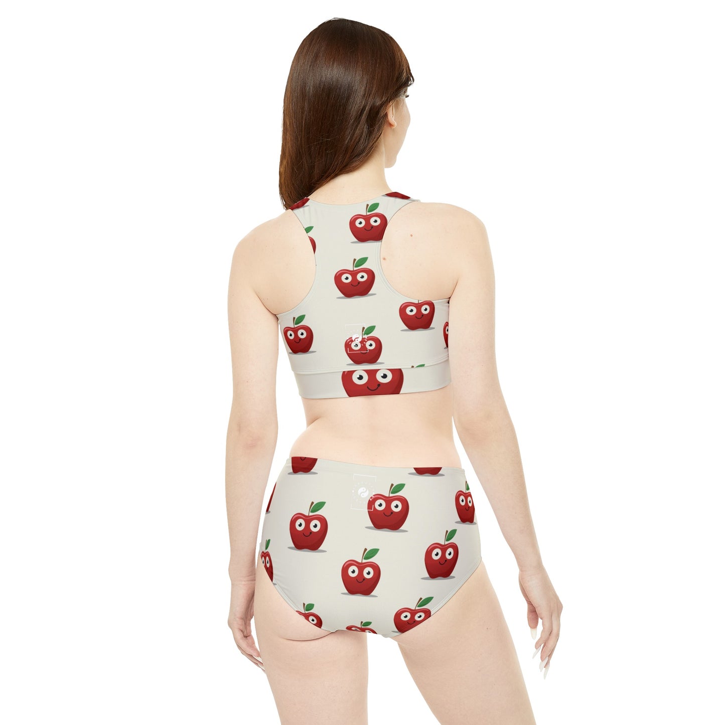 #E9E7DA Ivory + Apple - Hot Yoga Bikini Set