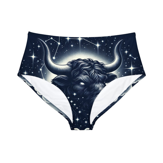 Celestial Taurine Constellation - High Waisted Bikini Bottom