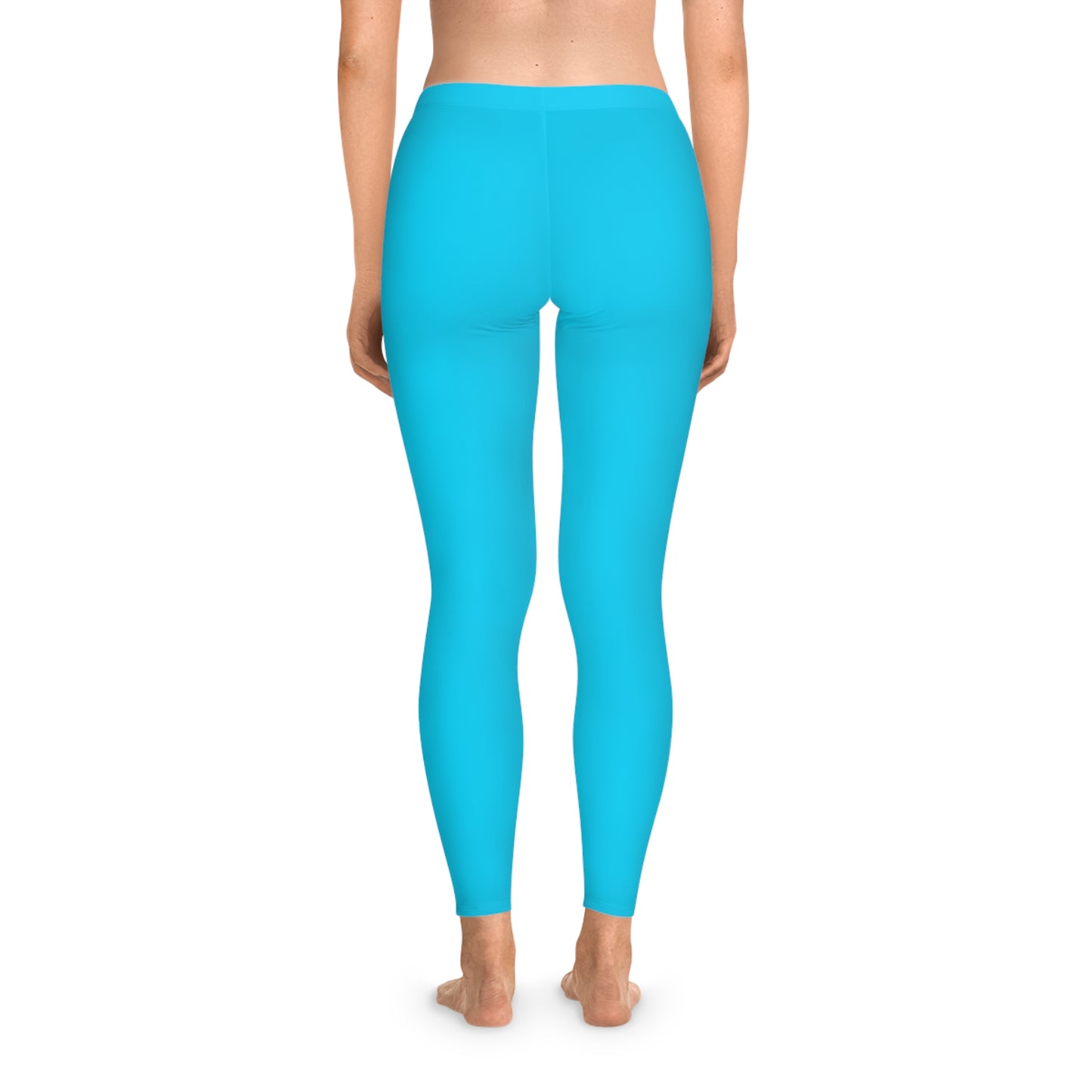 #04D9FF  Neon Blue - Unisex Tights