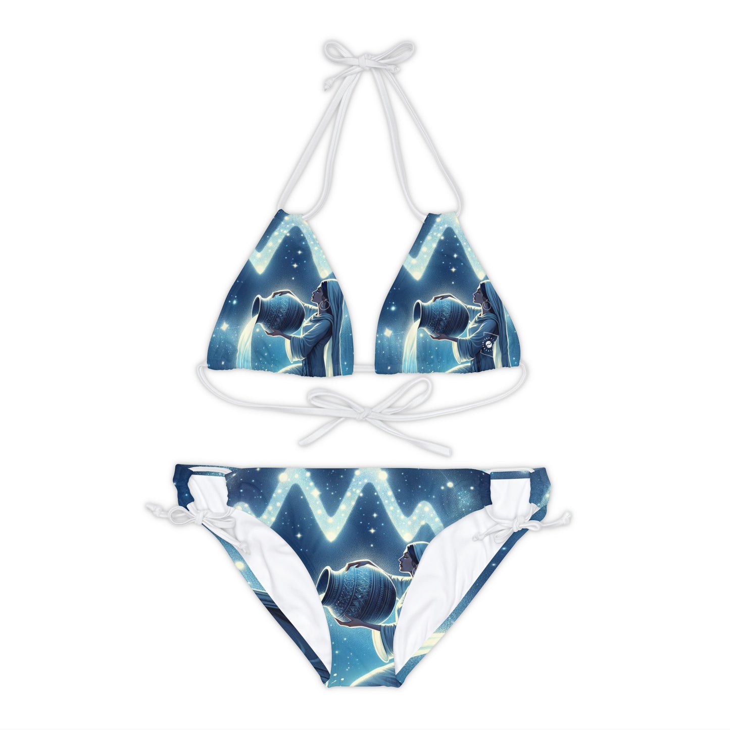 Aquarius Flow - Lace-up Bikini Set