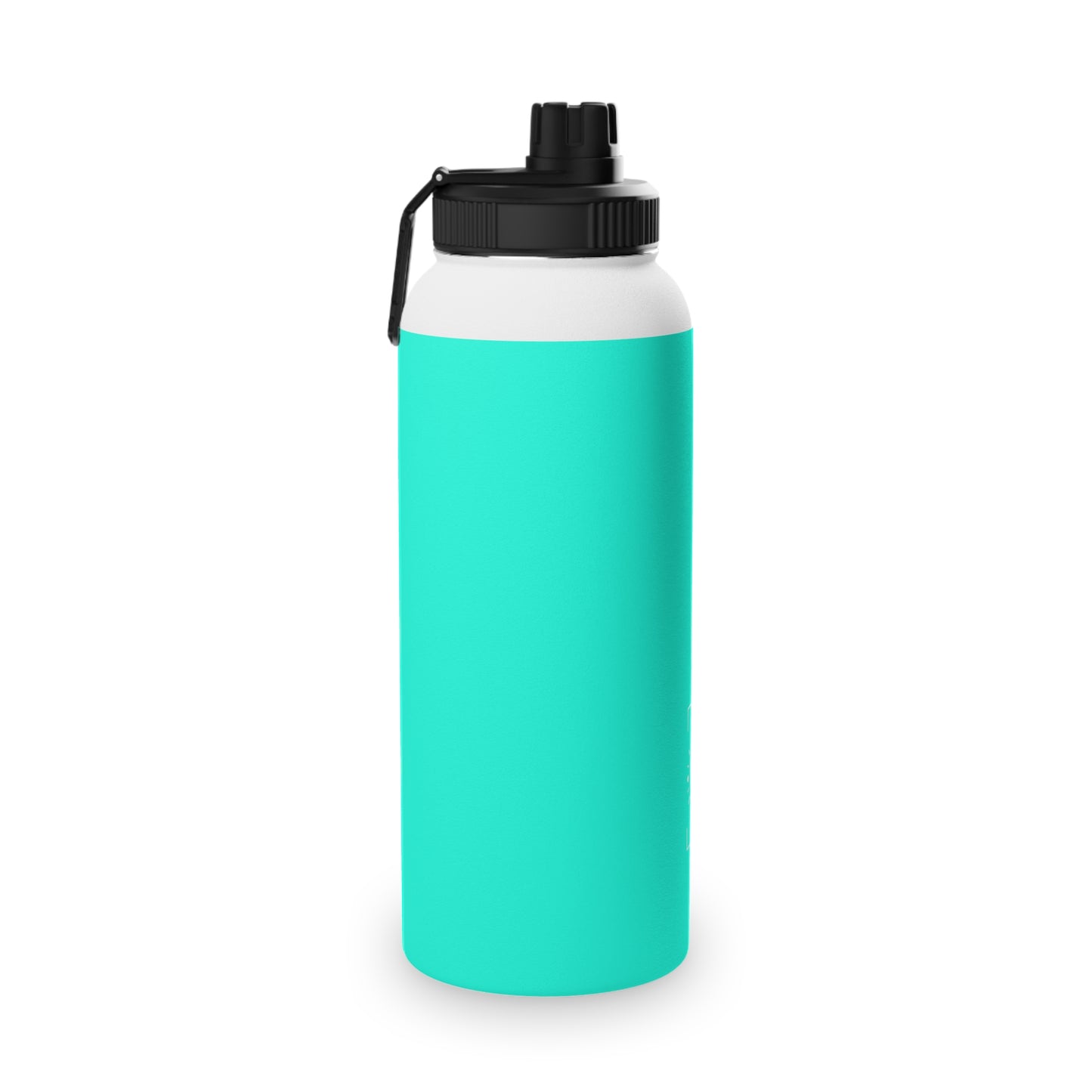 Neon Teal #11ffe3 - Sports Water Bottle