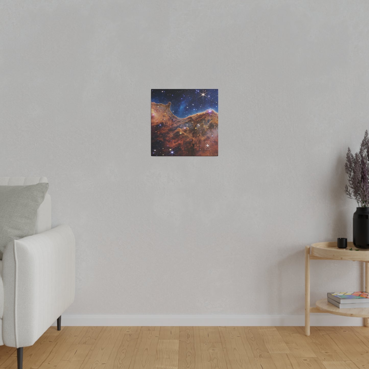 “Cosmic Cliffs” in the Carina Nebula (NIRCam Image) - JWST Collection - Art Print Canvas