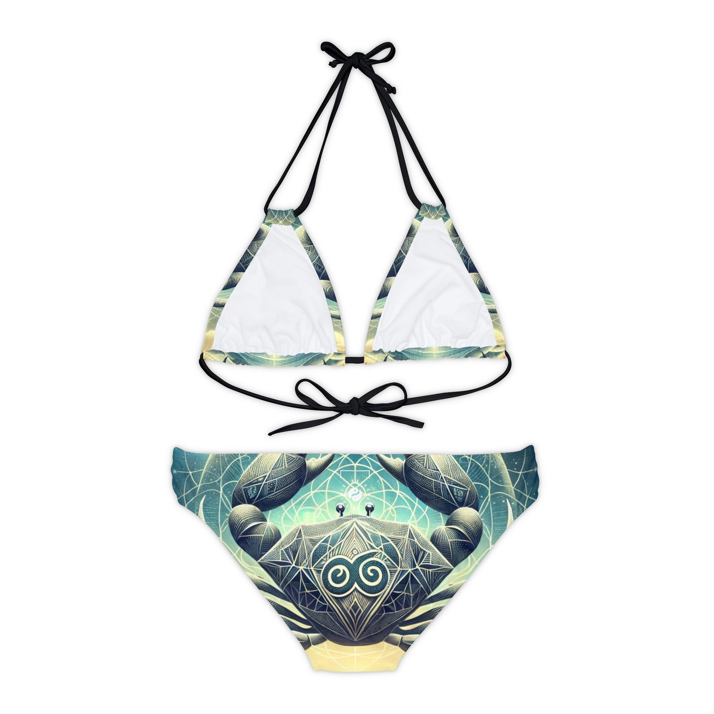 Crab Constellation Yoga - Lace-up Bikini Set