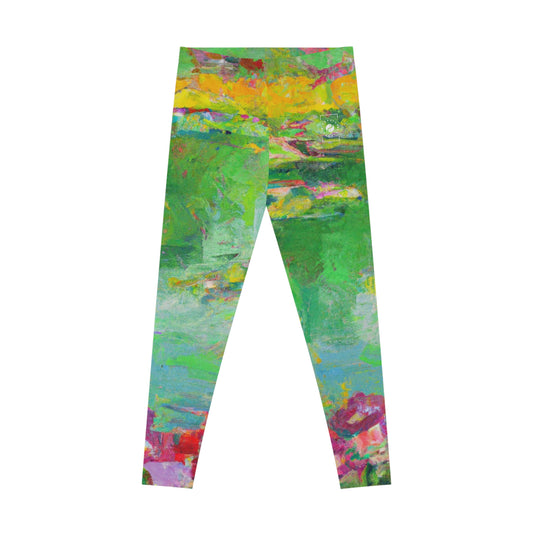 "Lily Aquarelle: Dusk Reflections" - Unisex Tights
