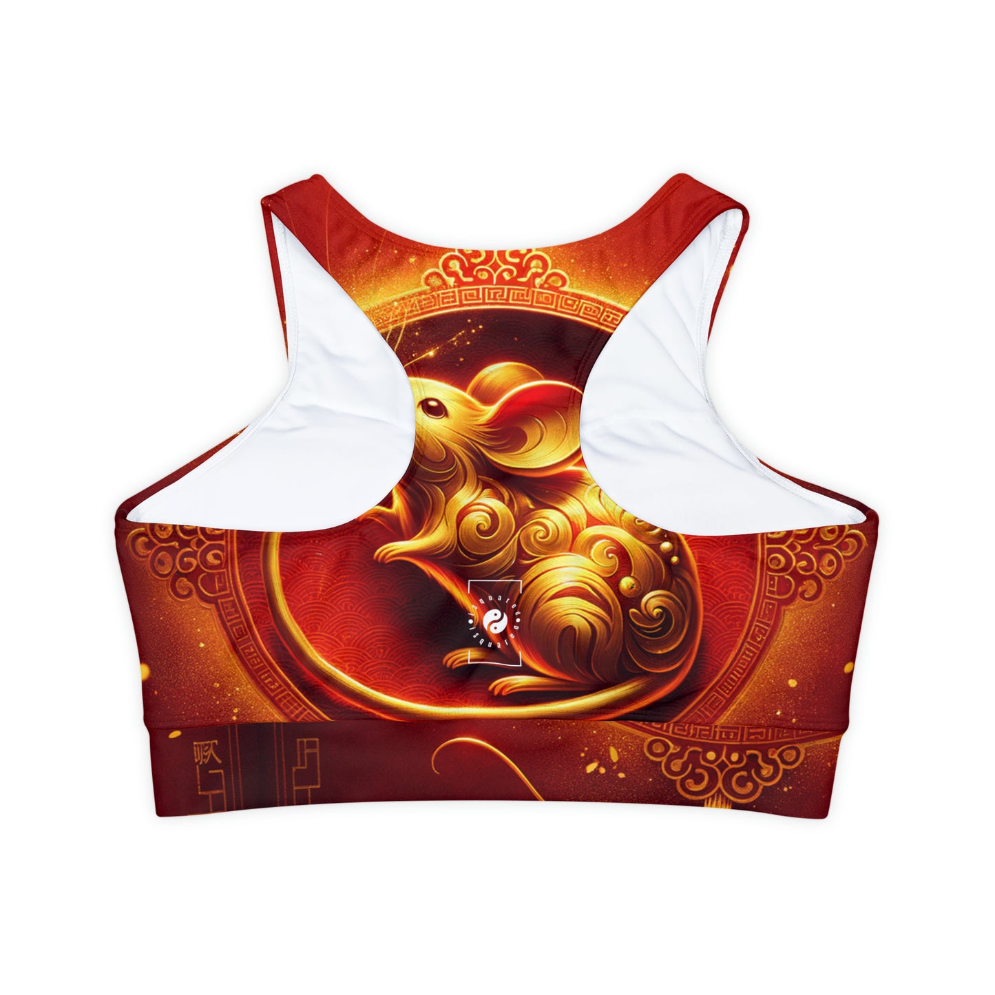 "Golden Emissary: ​​A Lunar New Year's Tribute" - Soutien-gorge de sport doublé et rembourré