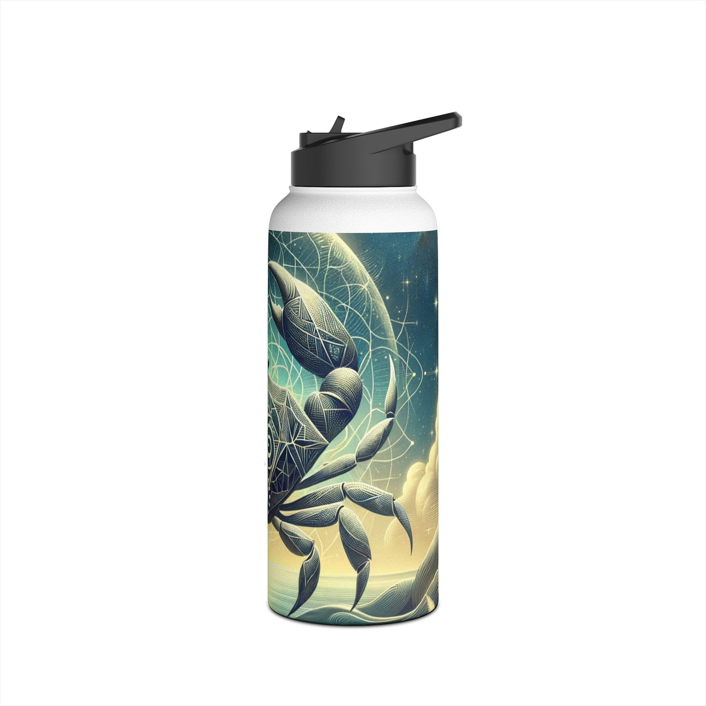 Crab Constellation Yoga - Water Bottle