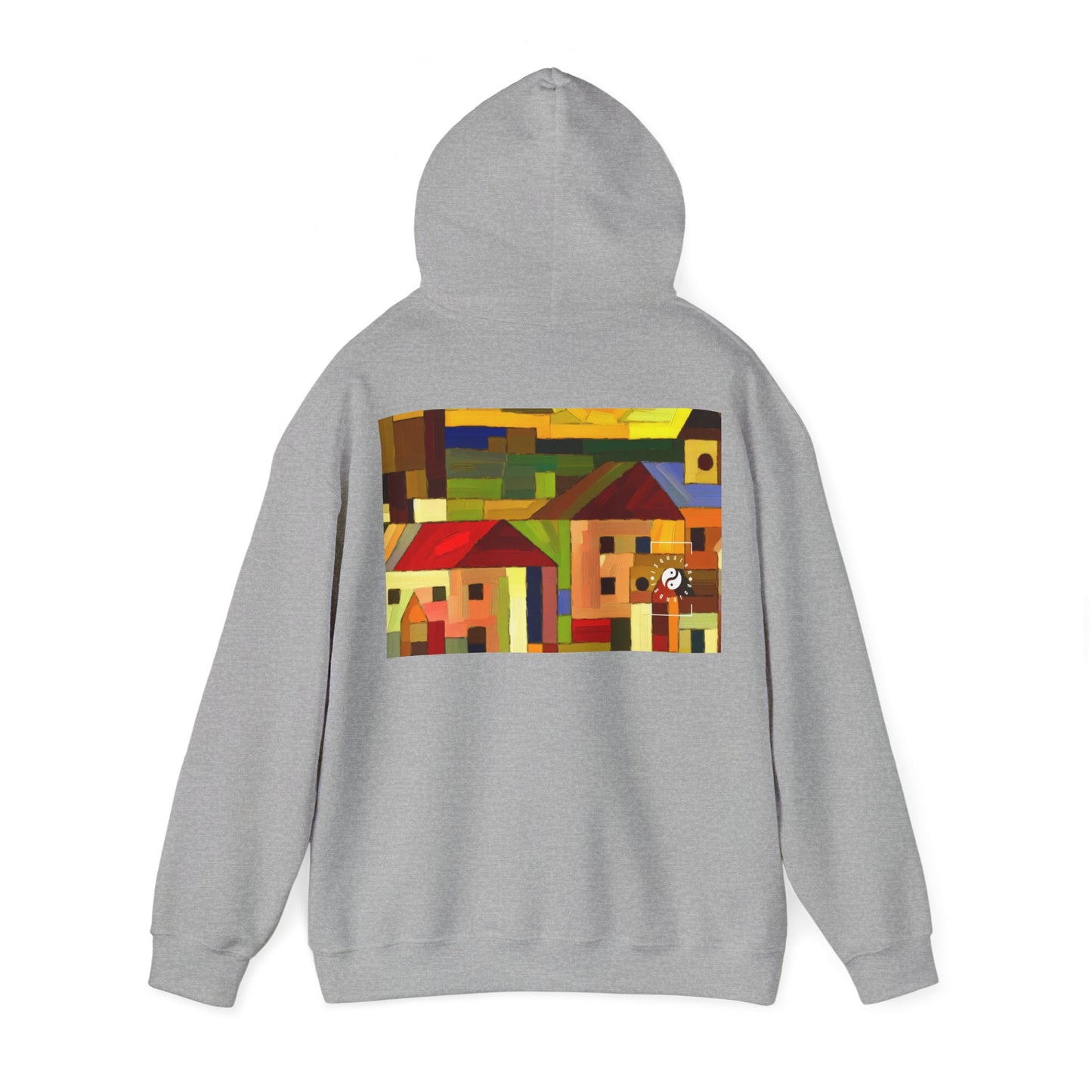 "Earthen Adobes in Hues of Hundertwasser" - Hoodie