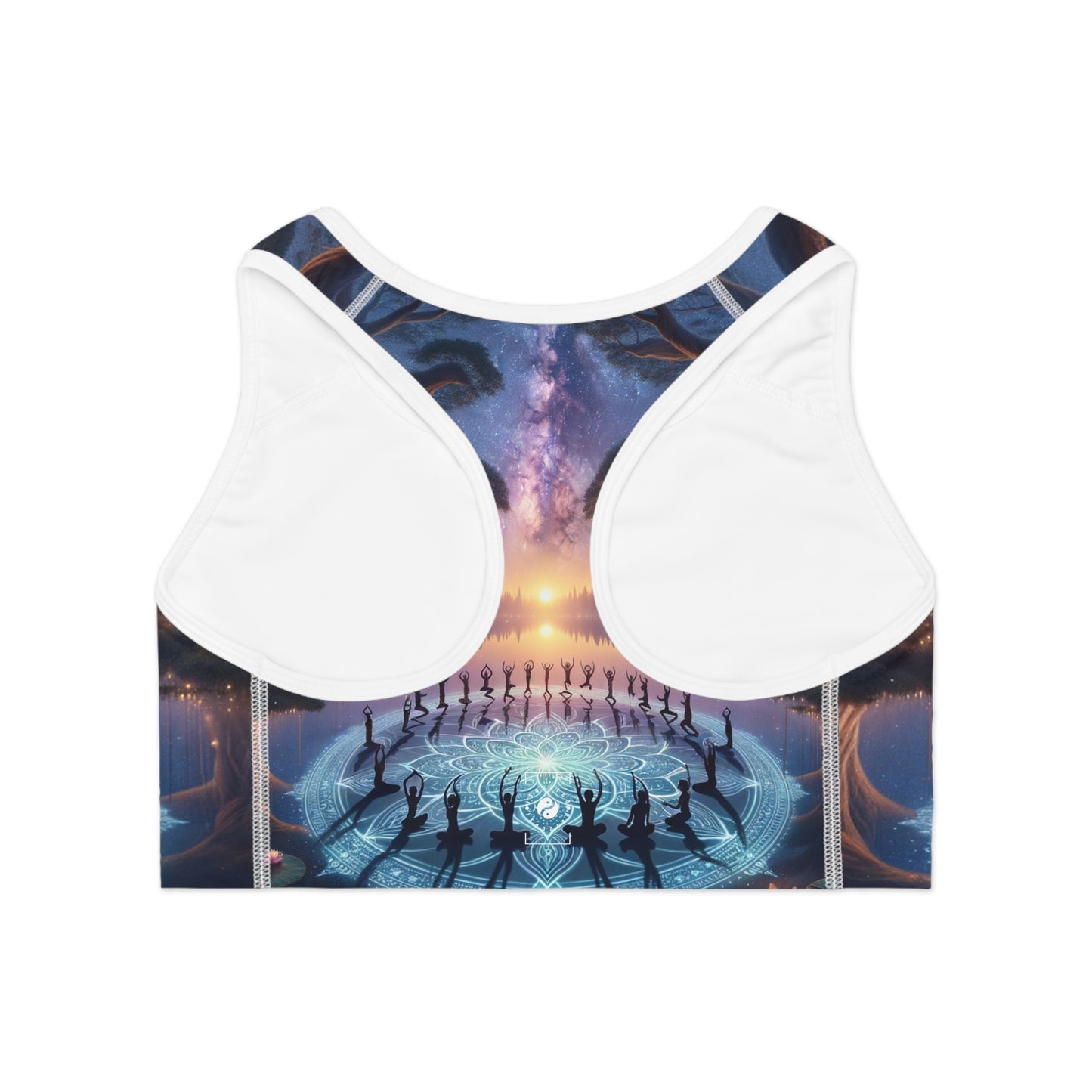 "Celestial Serenity: Mandala's Reflection" - High Performance Sports Bra