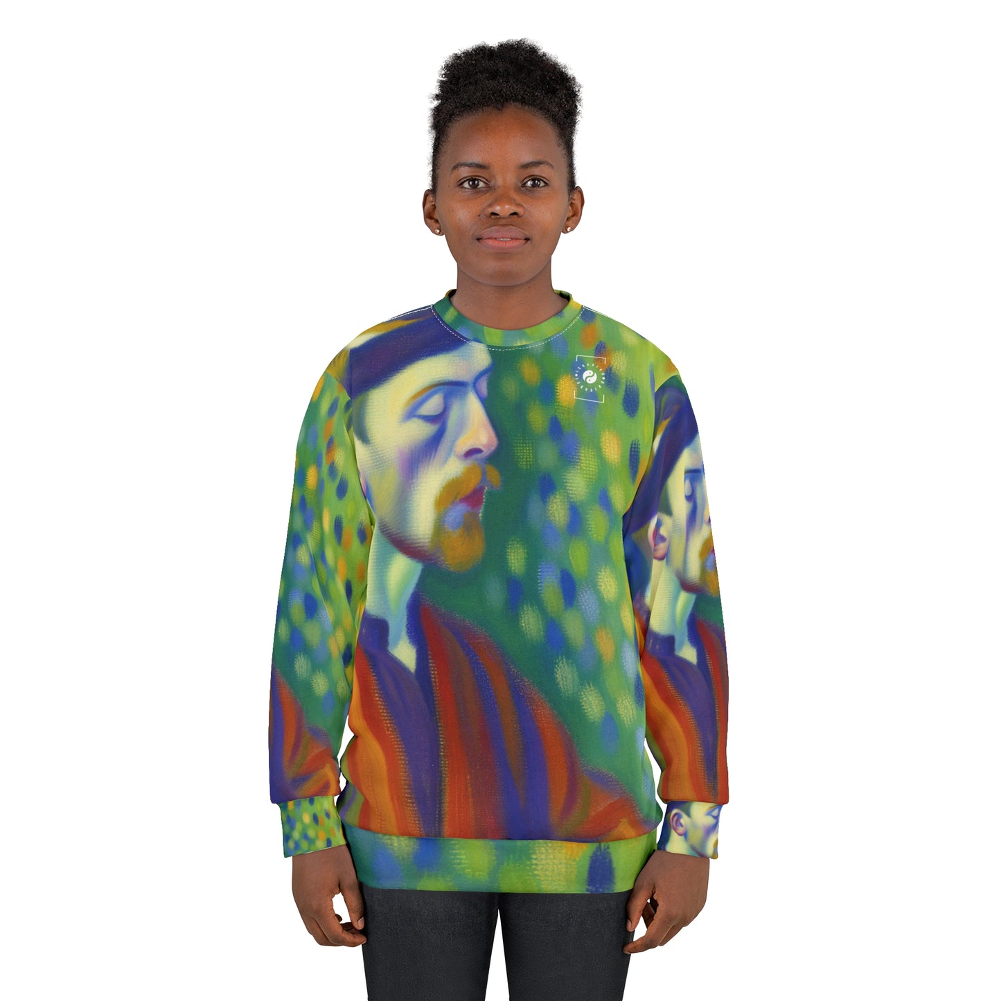 "Serene Resilience: A Frida's Solitude in hues" - Unisex Sweatshirt