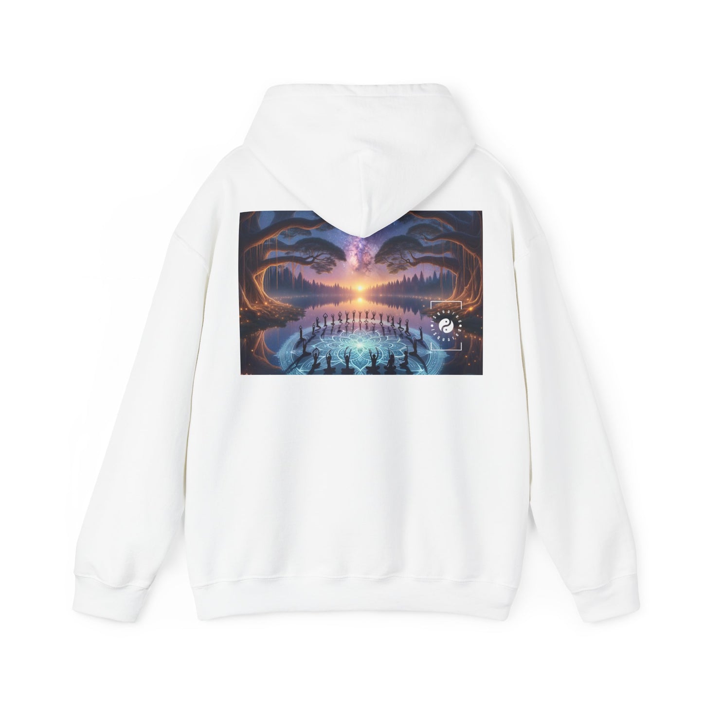 "Celestial Serenity: Mandala's Reflection" - Hoodie