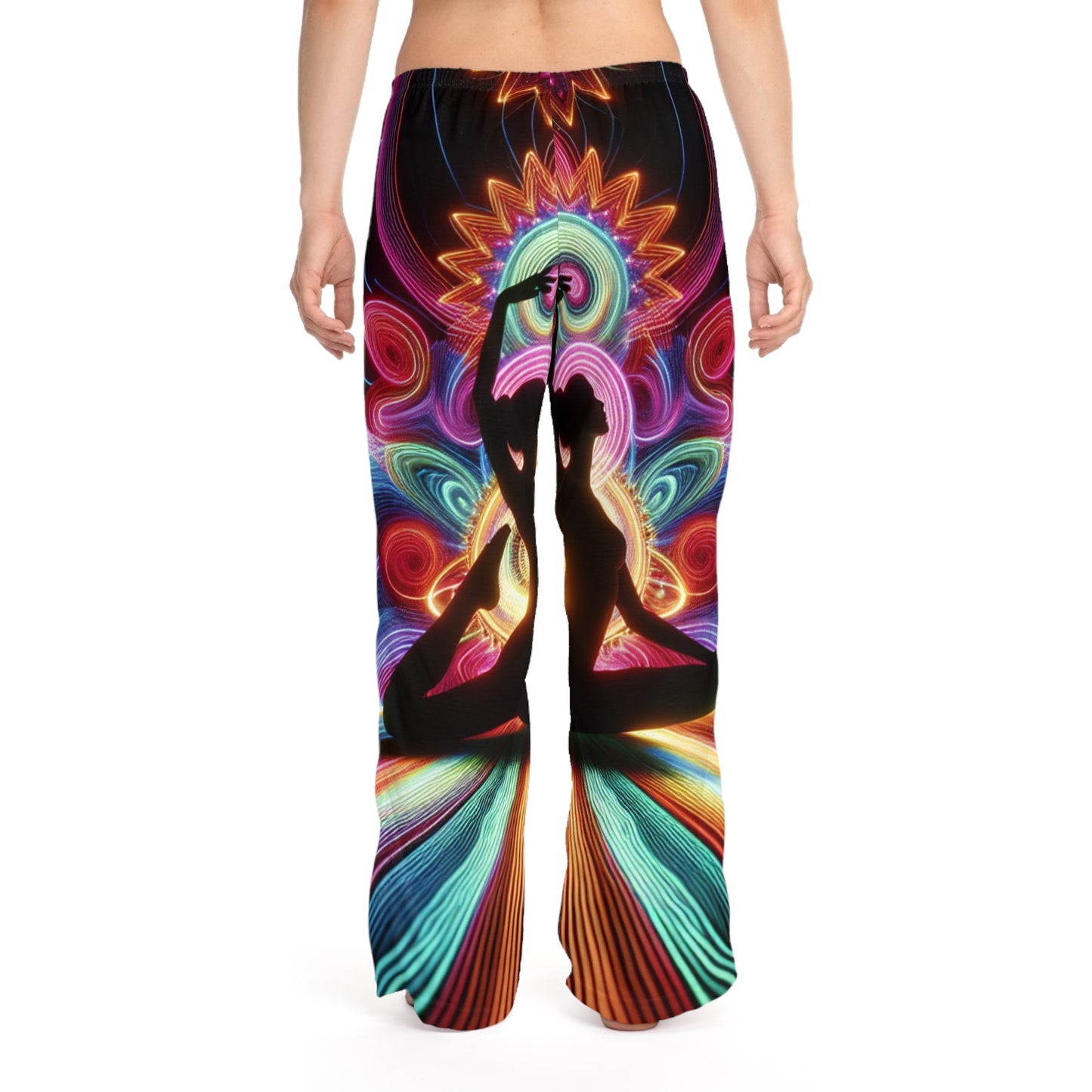 "Neon Zenith : Chromatic Balance" - Pantalon lounge femme