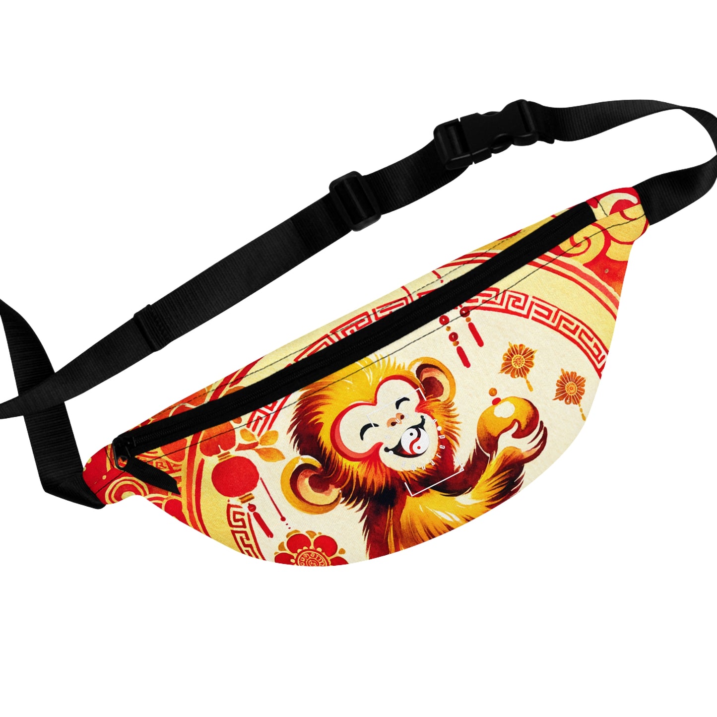 "Golden Simian Serenity in Scarlet Radiance" - Fanny Pack