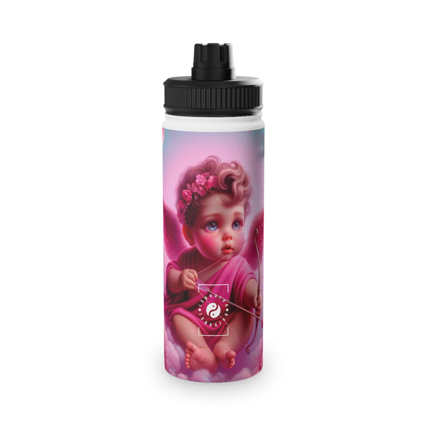 "Bold Blush: A Cupid's Love Affair" - Sports Water Bottle