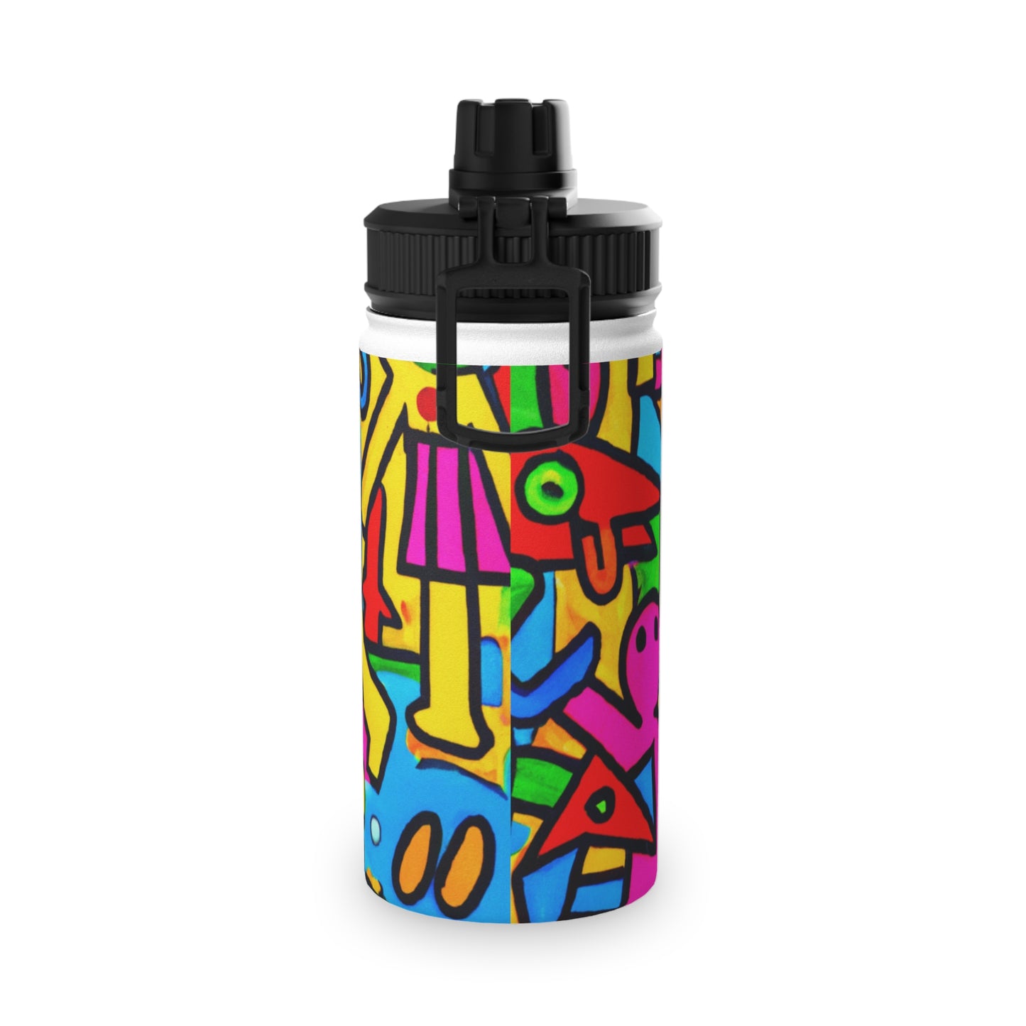 symbols of happiness - Sports Water Bottle