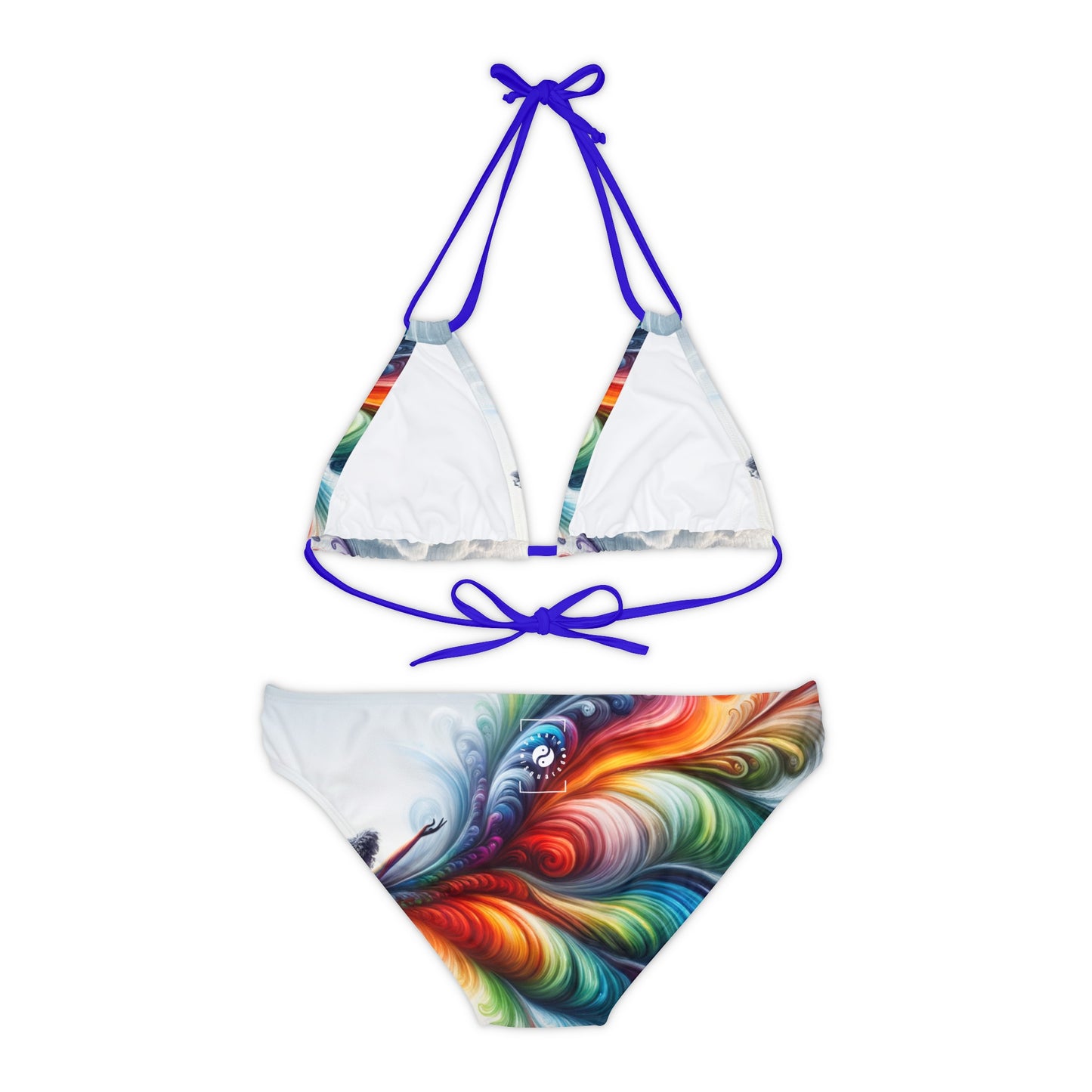 "Yogini's Rainbow Flight" - Ensemble bikini à lacets