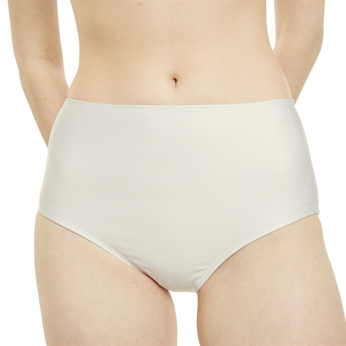 #E9E7DA Ivory - High Waisted Bikini Bottom