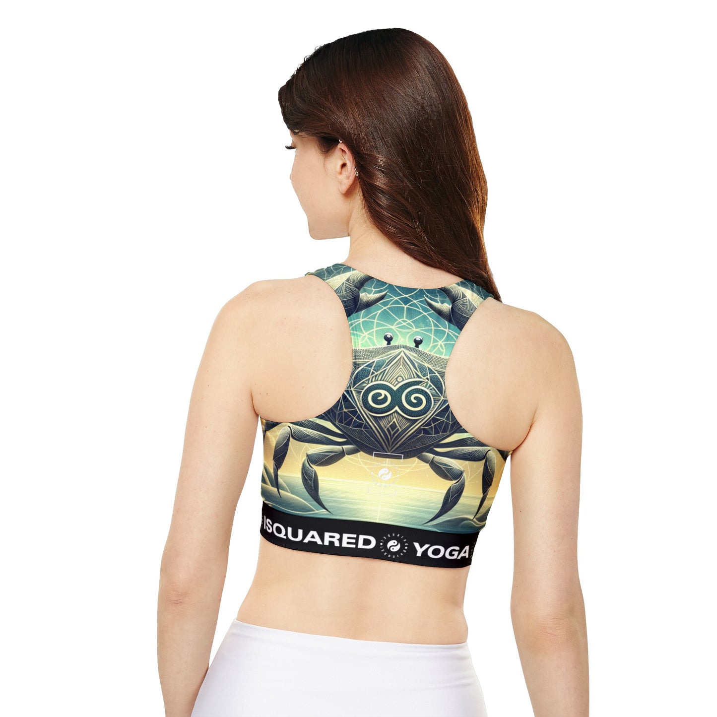 Crab Constellation Yoga - Lined & Padded Sports Bra