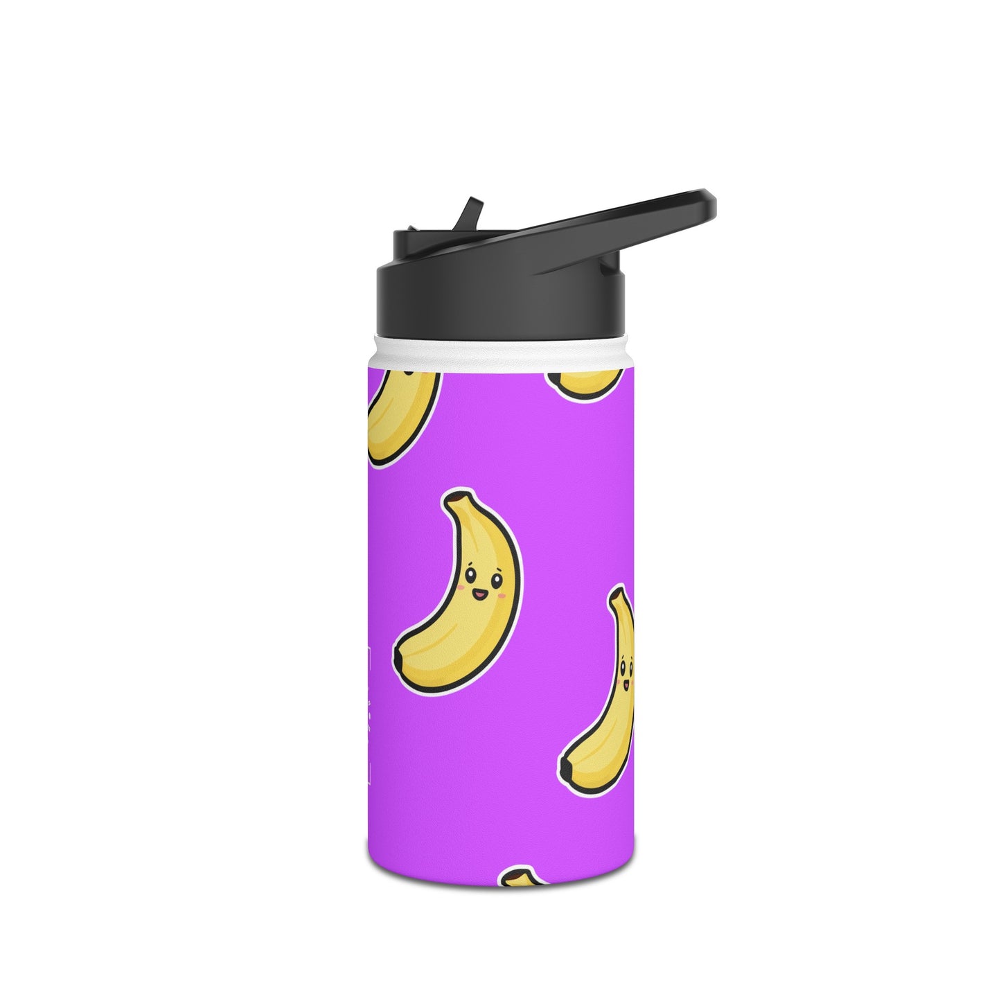 #D65BFF Purple + Banana - Water Bottle