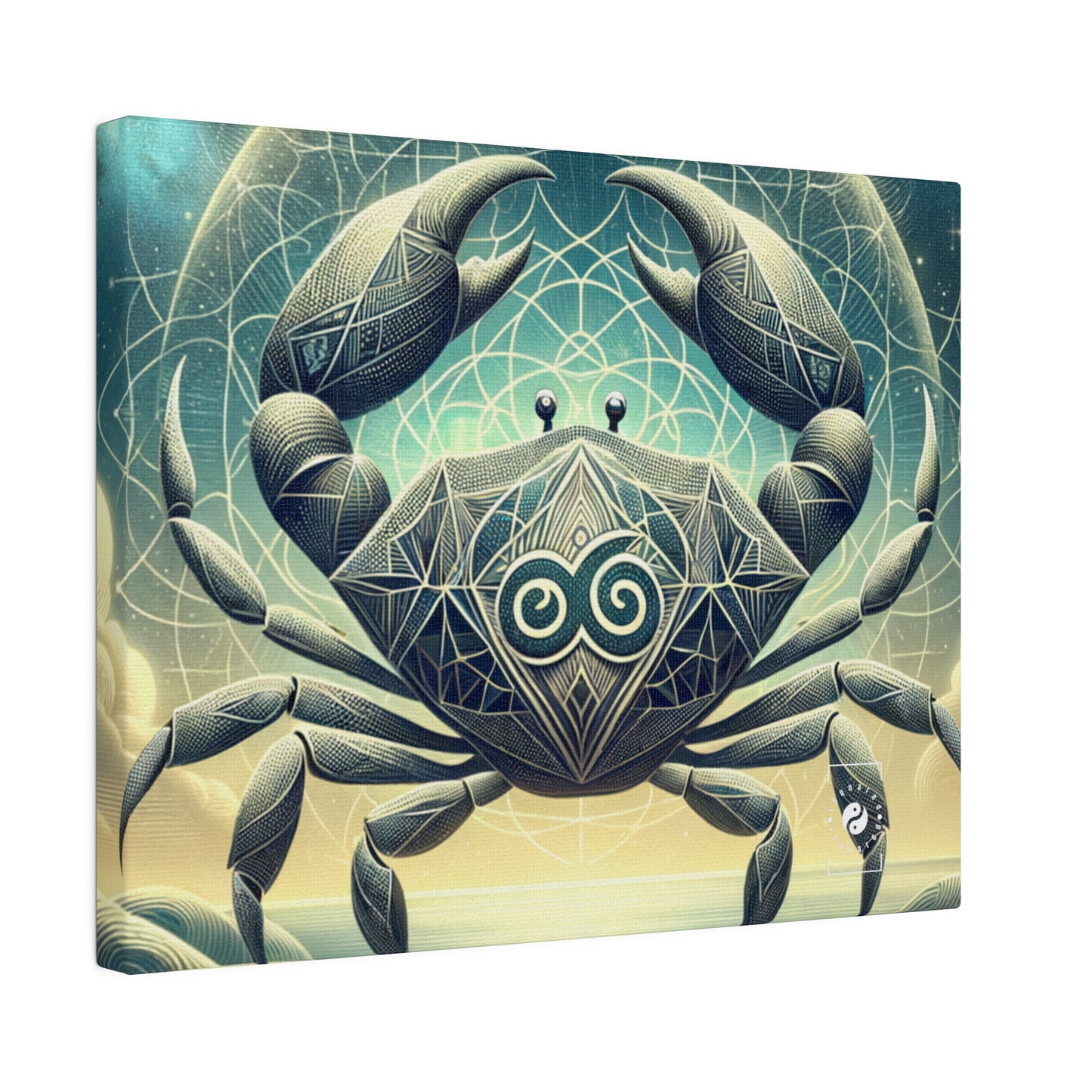 Crab Constellation Yoga - Art Print Canvas