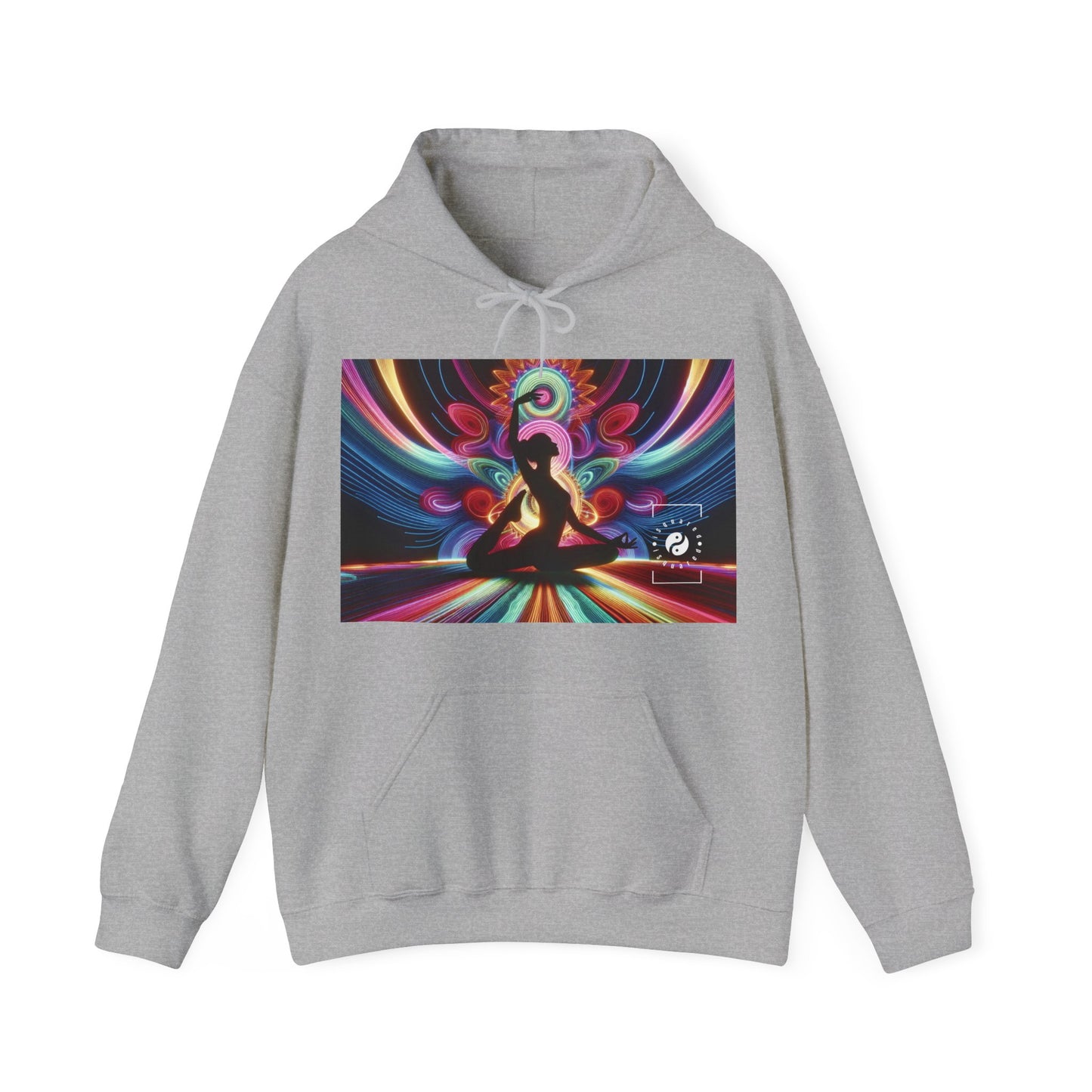 "Neon Zenith: Chromatic Balance" - Hoodie