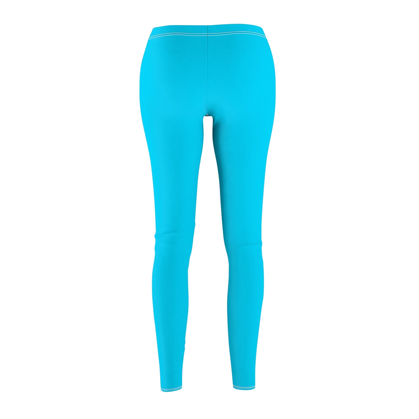 #04D9FF Bleu fluo - Leggings décontractés