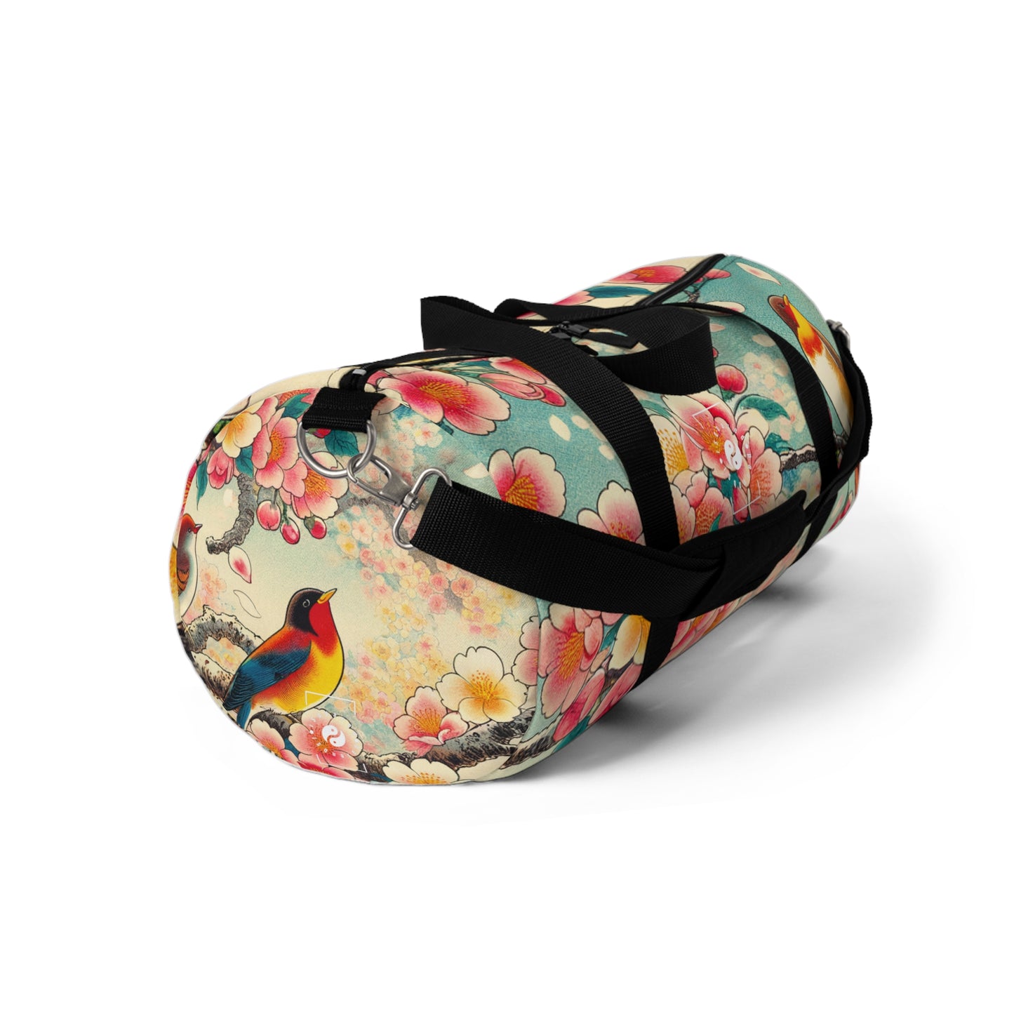 "Verdant Whispers: Sakura Chirping" - Duffle Bag