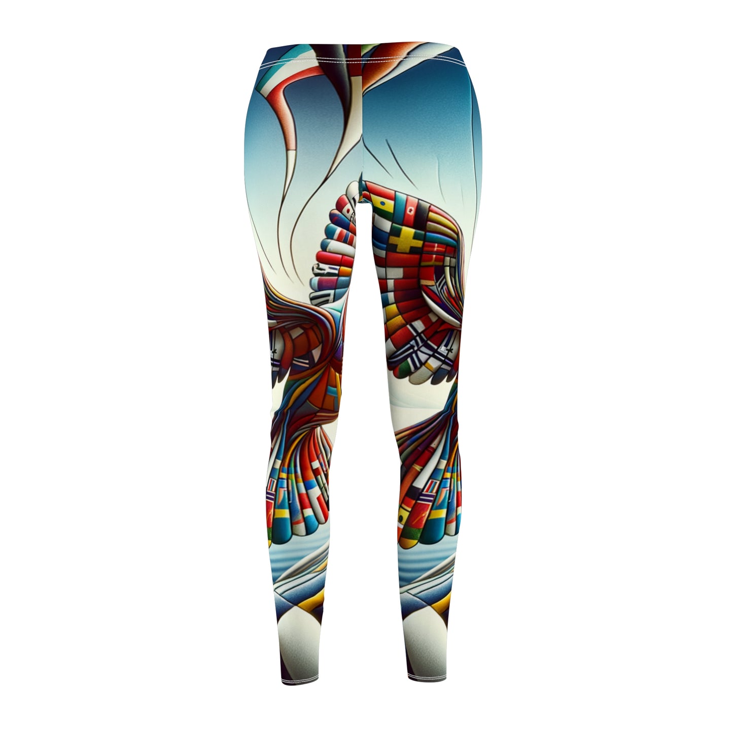 "Global Tapestry of Tranquility" - Casual Leggings