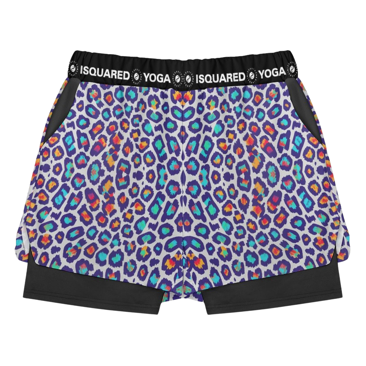 Wild Leopards - Compression Yoga Shorts