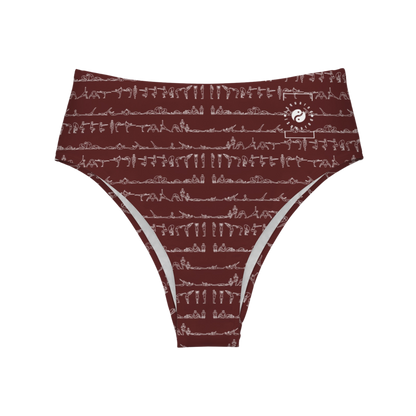 Bikram Ember - High Waisted Bikini Bottom