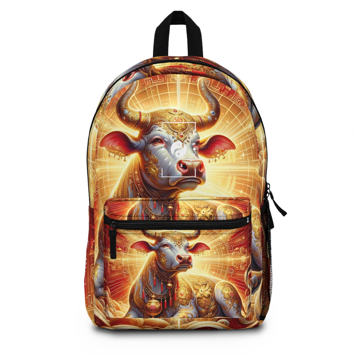 "Golden Euphoria: A Dance of the Divine Bovine" - Backpack