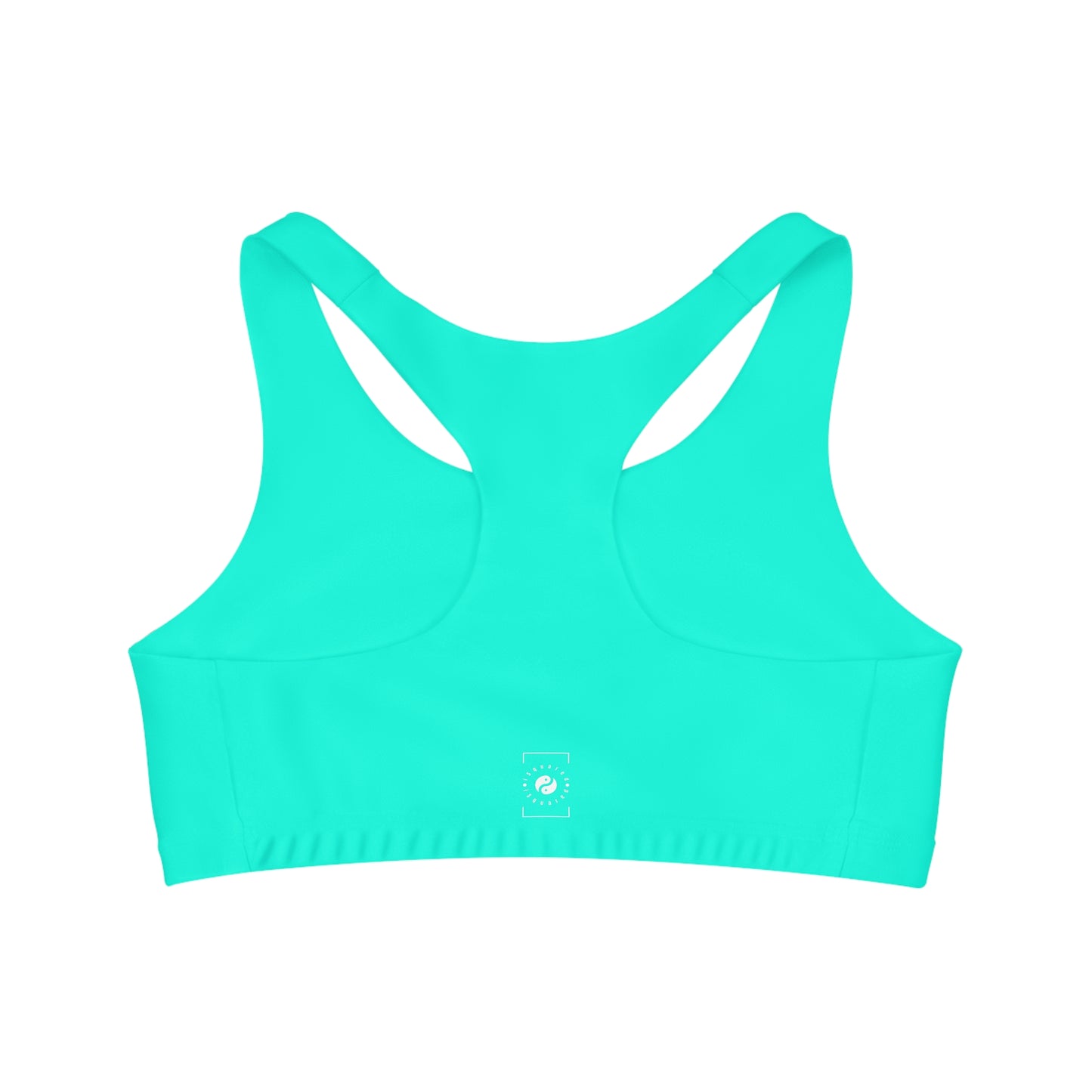 Neon Teal #11ffe3 - Seamless Sports Bra