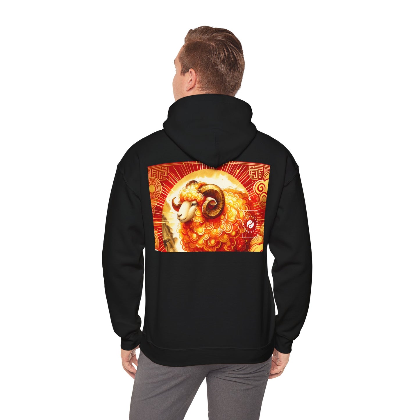 "Auspicious Gold of Divine Ewe: A Lunar New Year Revelry" - Hoodie