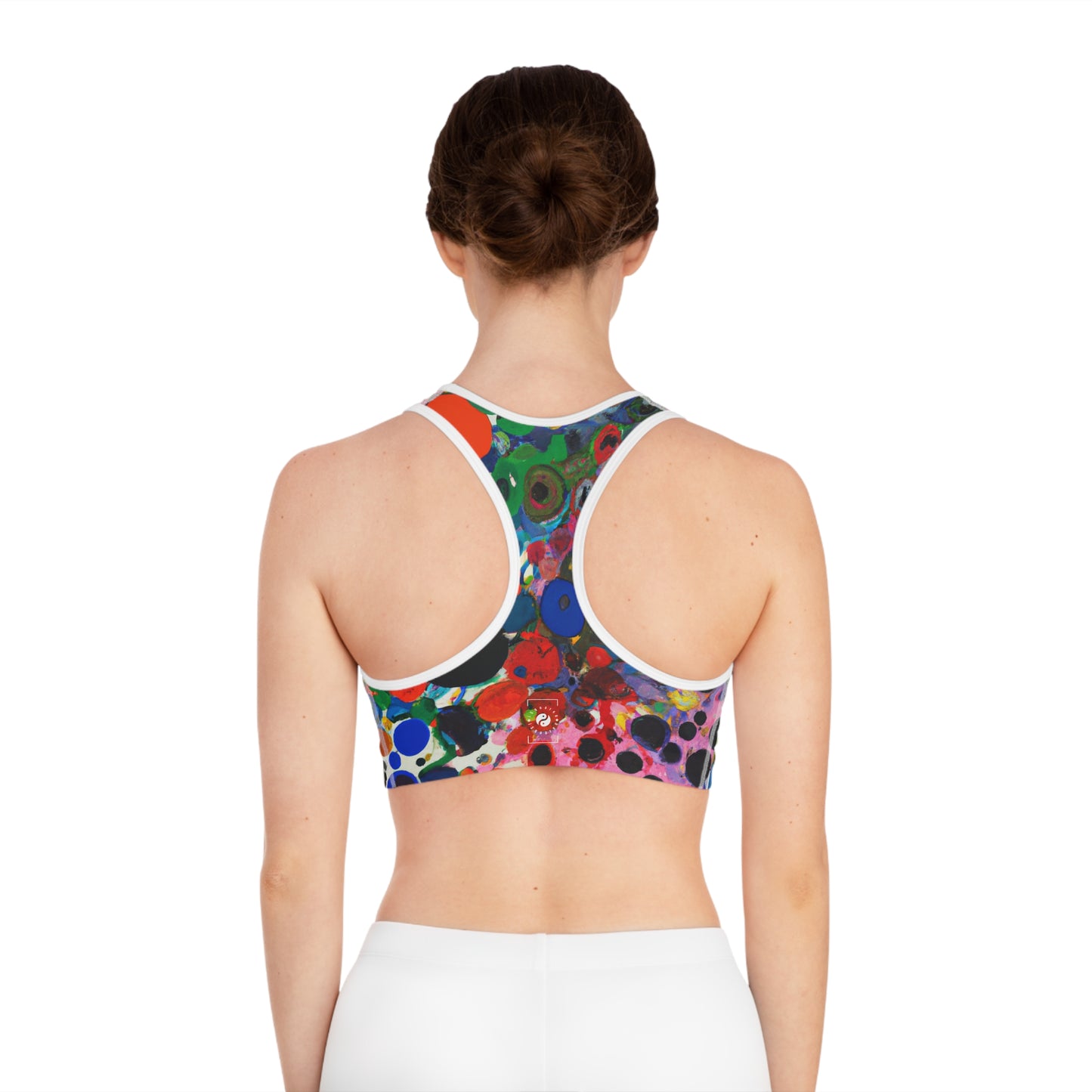 Ink drops meditation - High Performance Sports Bra