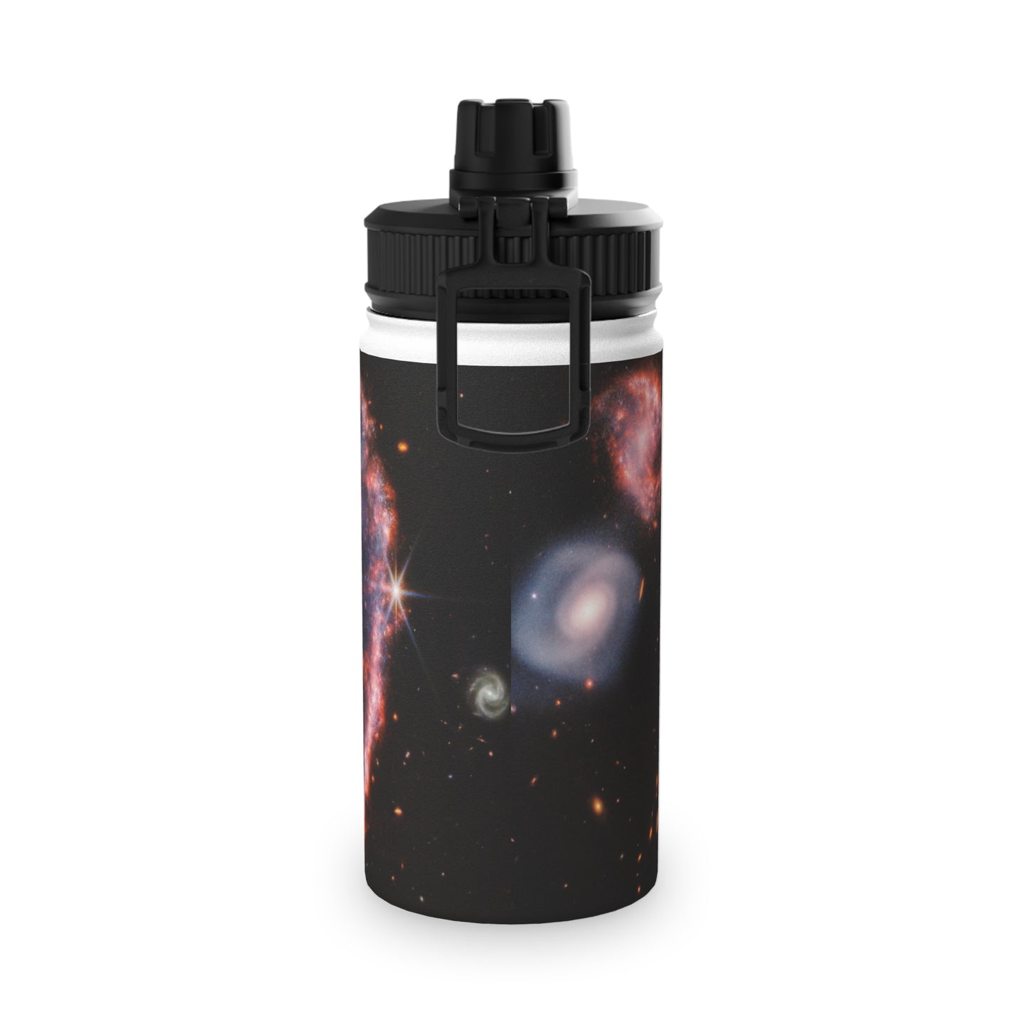 Cartwheel Galaxy (NIRCam and MIRI Composite Image) - Sports Water Bottle