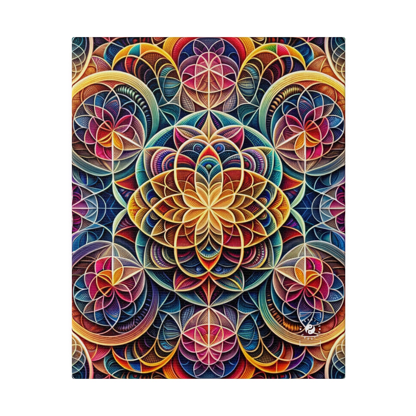 "Sacred Symmetry: Infinite Radiance of Love" - Art Print Canvas