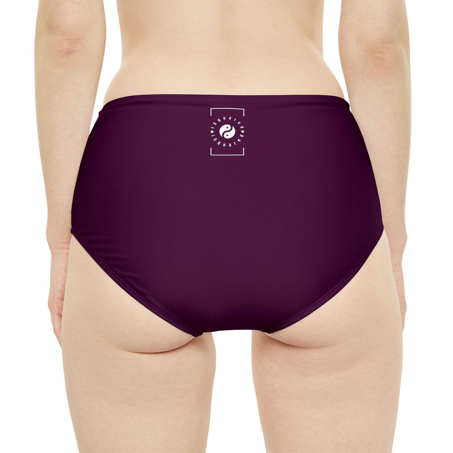 Deep Burgundy - High Waisted Bikini Bottom