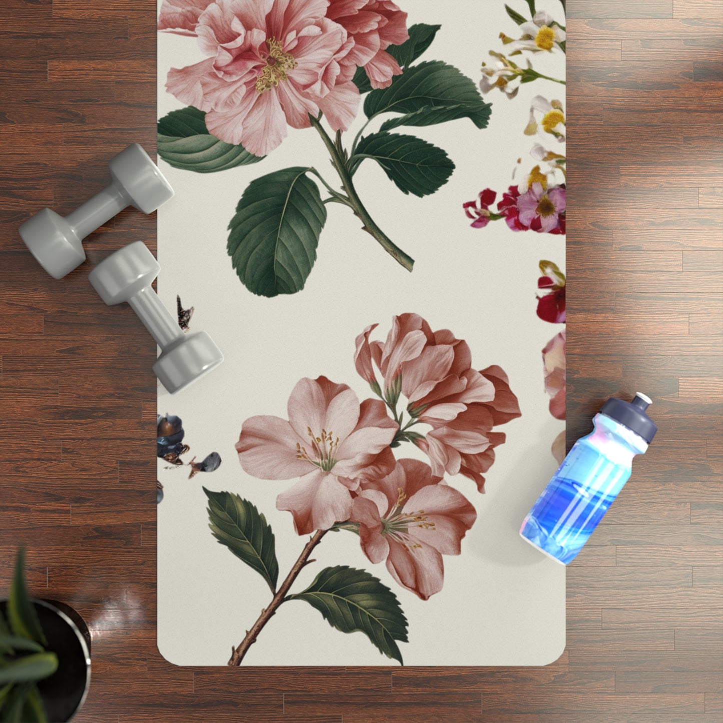 Botanicals on Beige - Yoga Mat