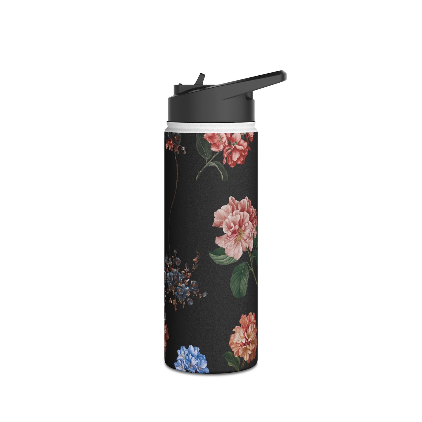 Botanicals on Black - Water Bottle