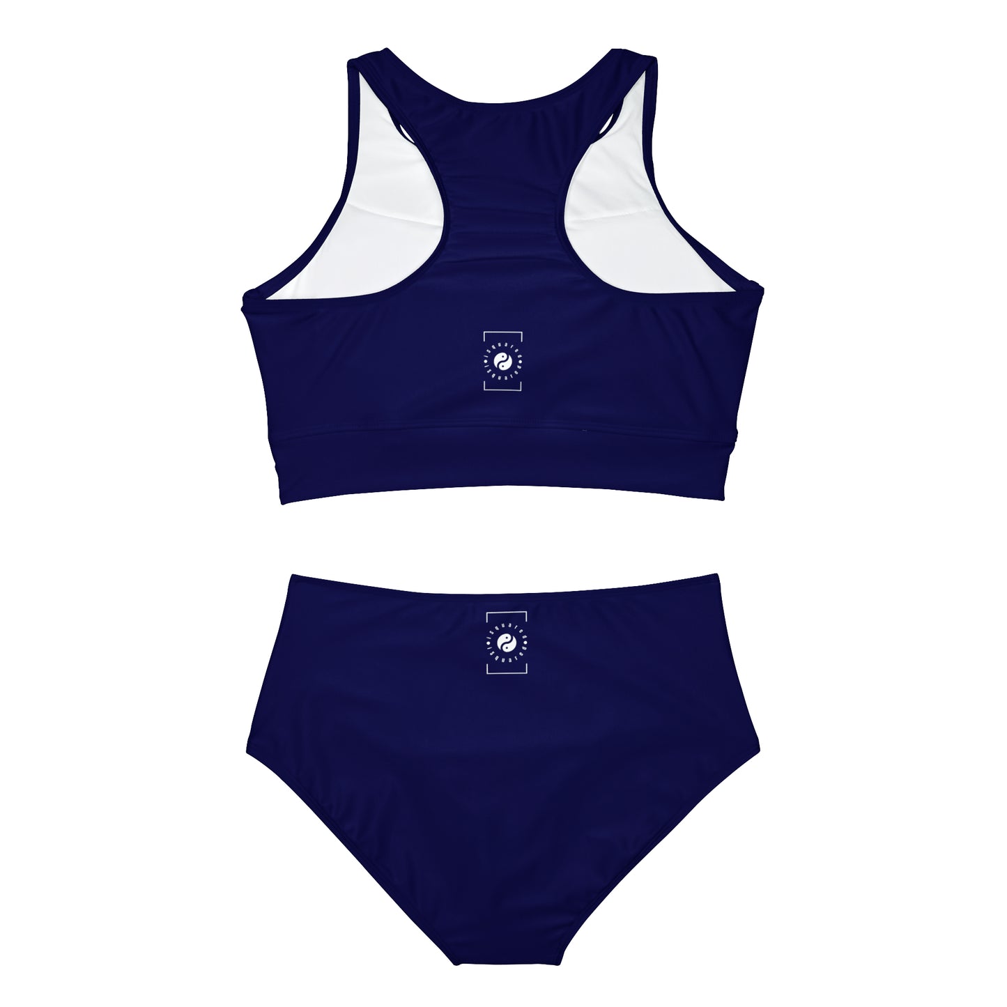 Bleu Royal - Ensemble de bikini de yoga chaud 