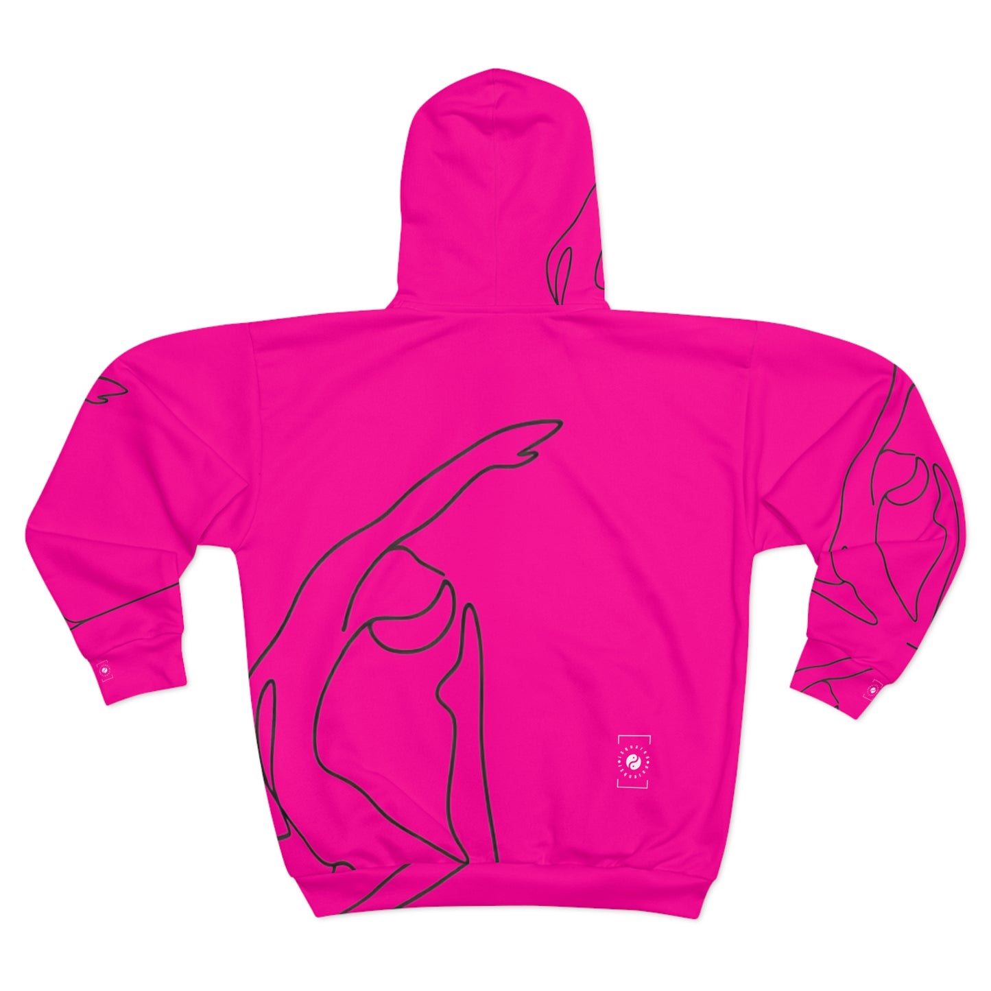 Line Art Pigeon Pose - Zip Hoodie