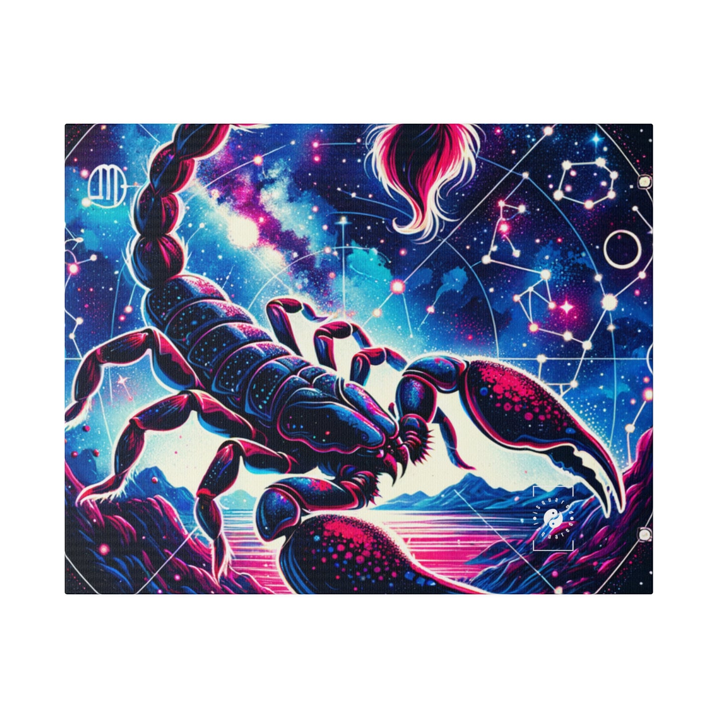 Crimson Scorpio - Art Print Canvas