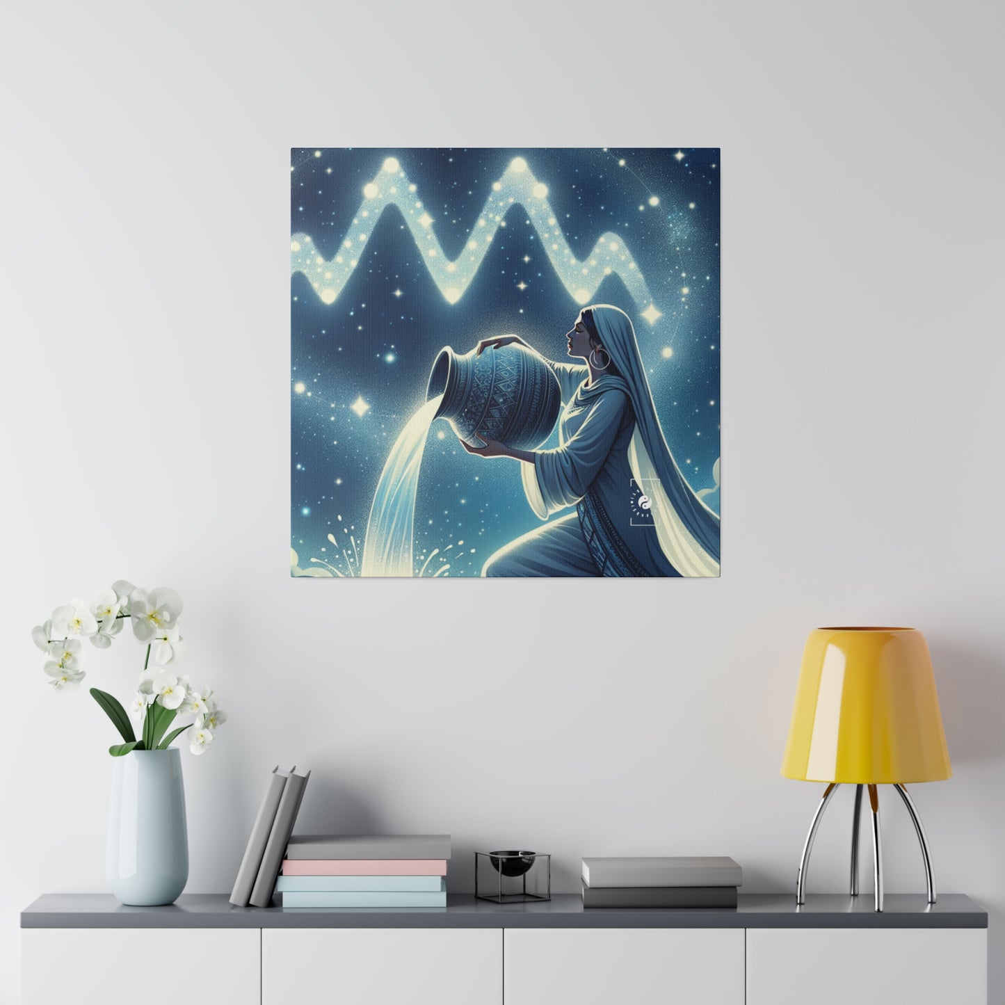 Aquarius Flow - Art Print Canvas