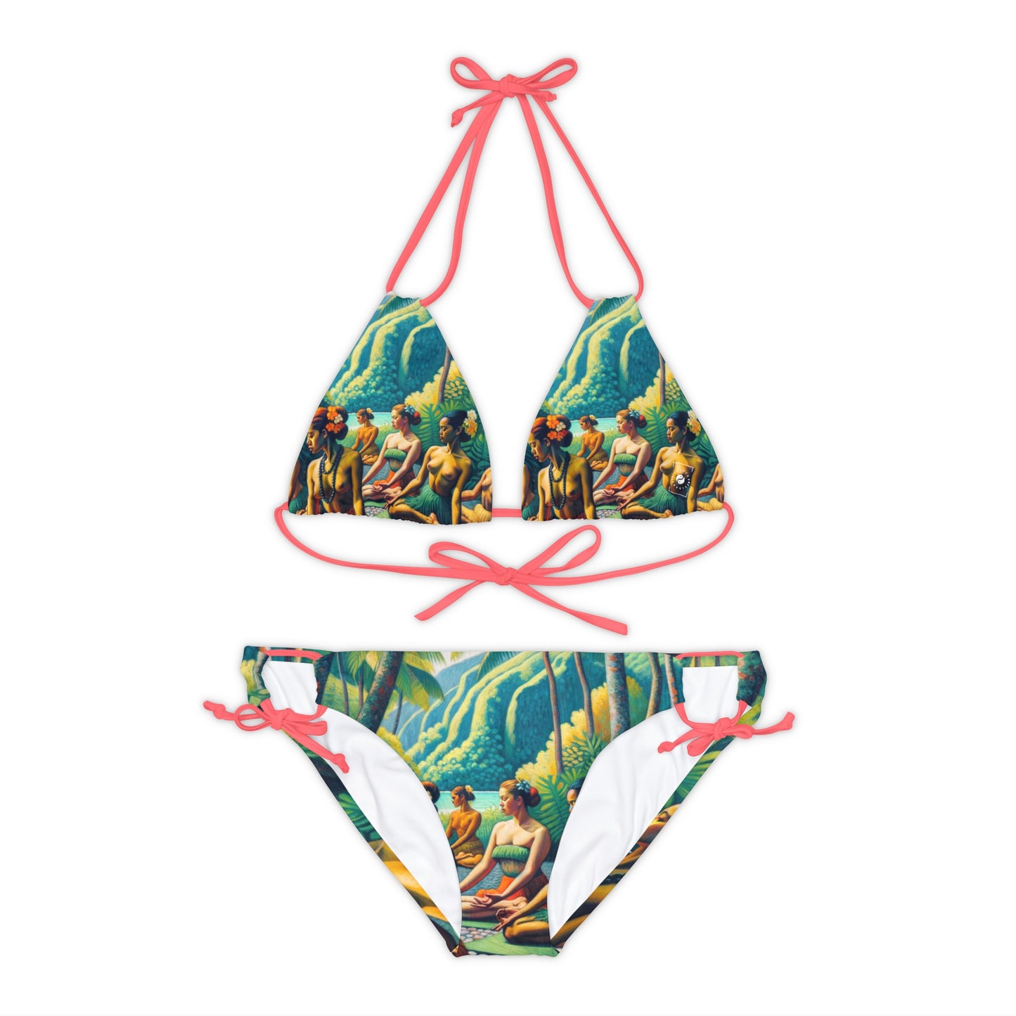 "Tahitian Tranquility - Lace-up Bikini Set