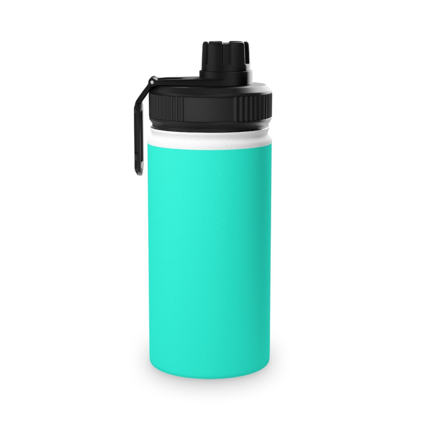 Neon Teal #11ffe3 - Sports Water Bottle