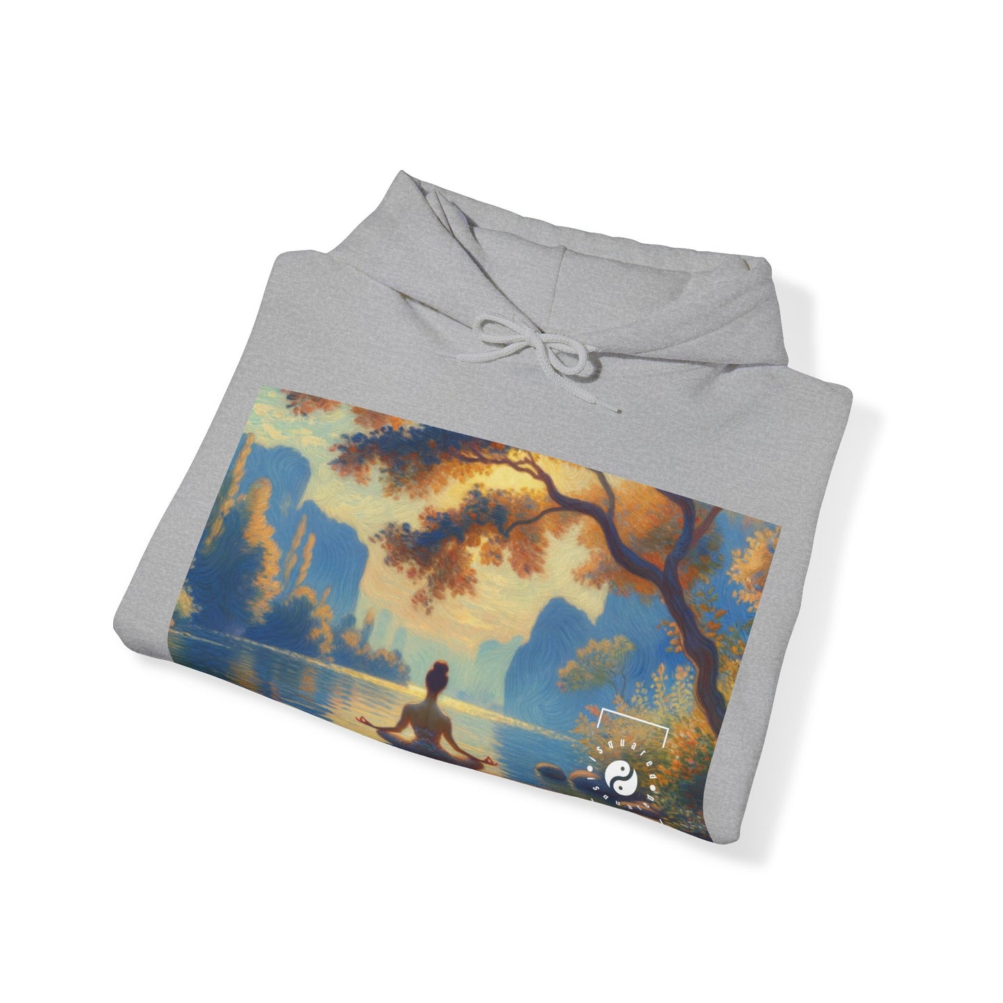 "Alignement des fleurs zen" - Sweat à capuche