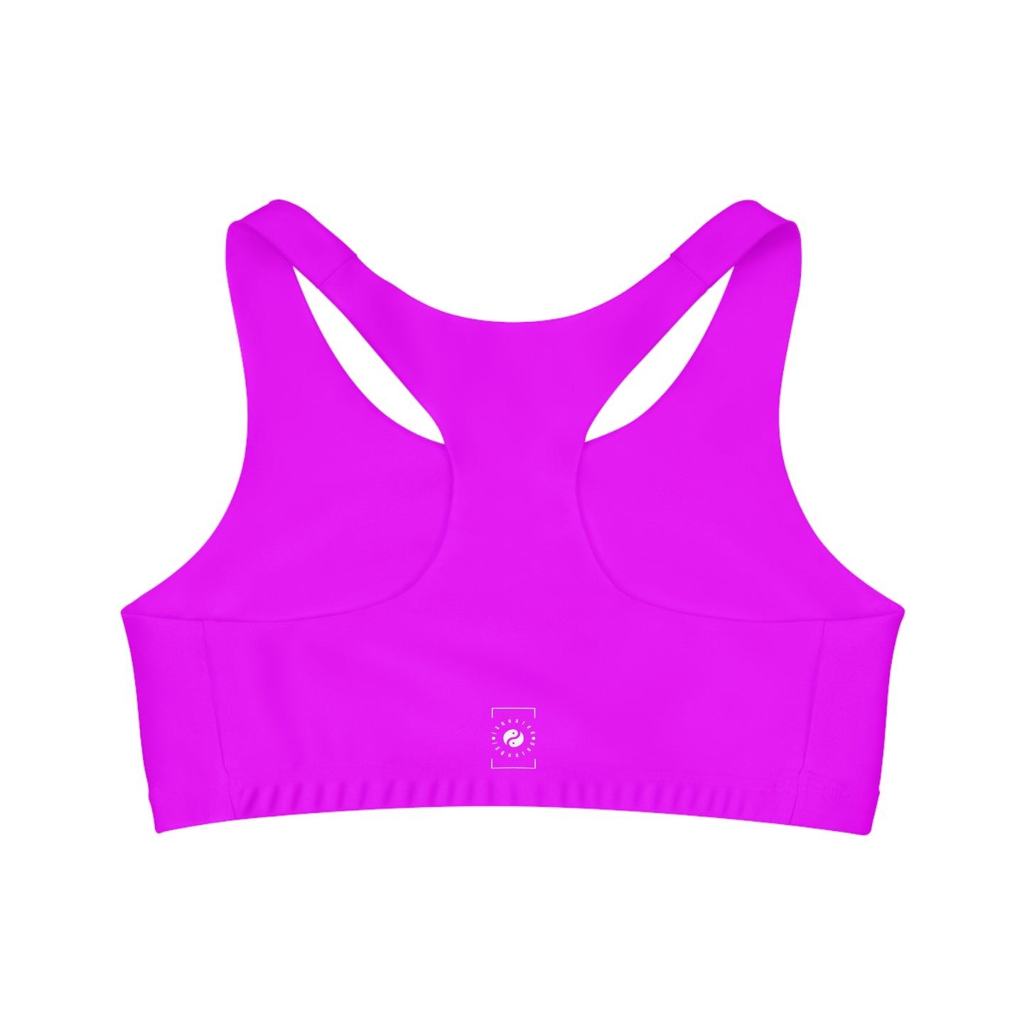 #f000ff Neon Purple - Seamless Sports Bra