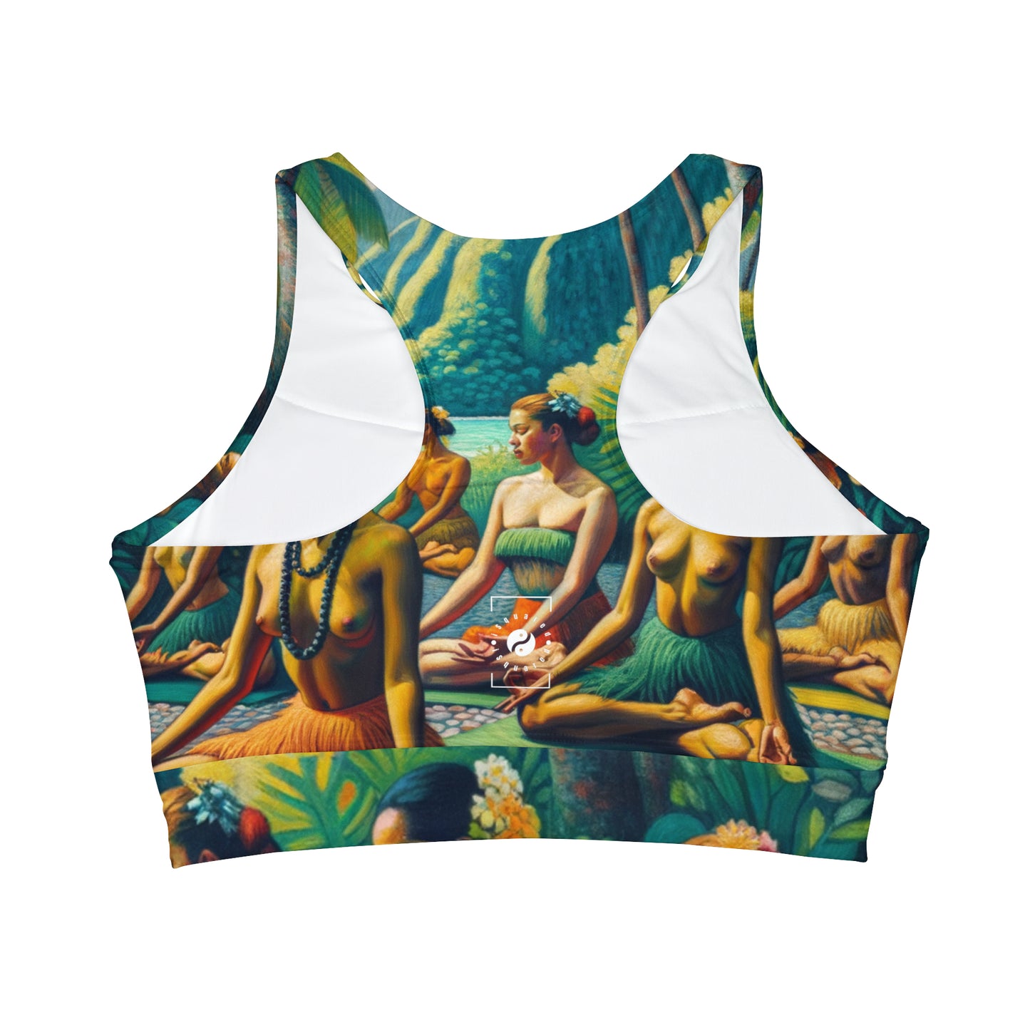 Tahitian Tranquility - High Neck Crop Top