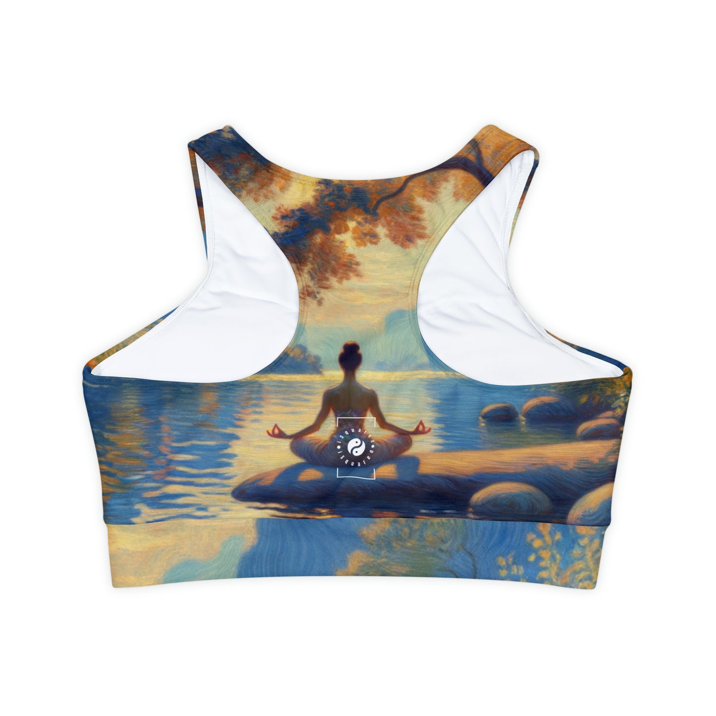 "Zen Blossom Alignment" - Lined & Padded Sports Bra