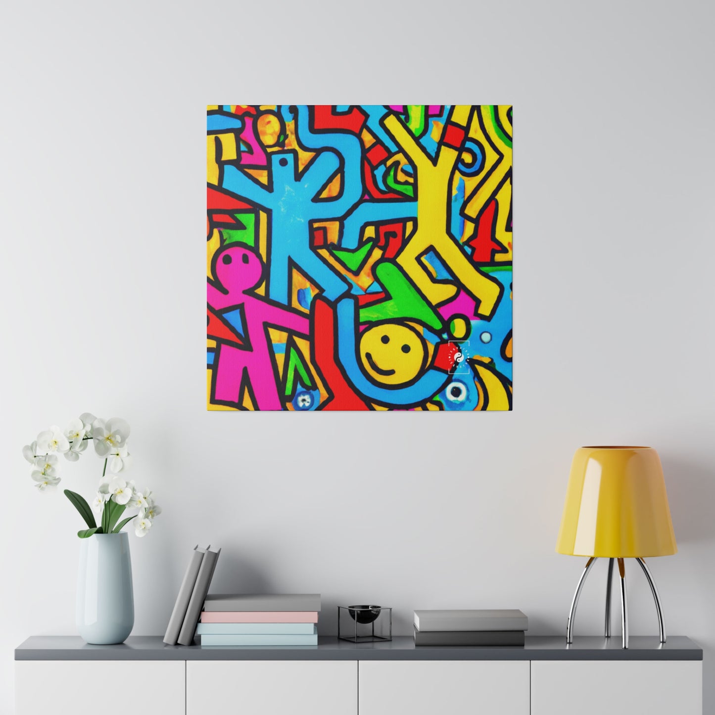 symbols of happiness - Art Print Canvas